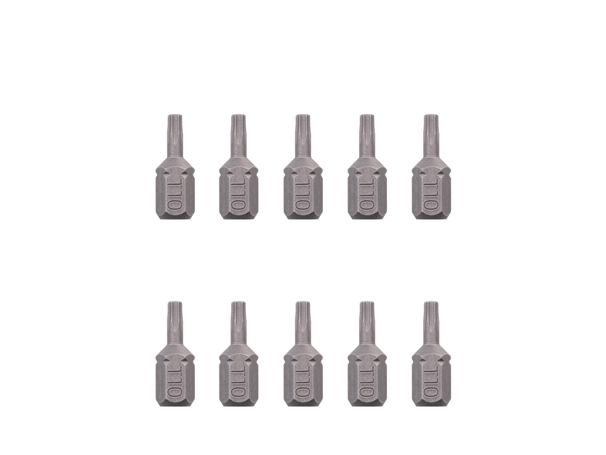 TEKTON T10 Star Insert Bits, 0.75 Inch Length (10-Pack) - 1/4 in. Hex Shank