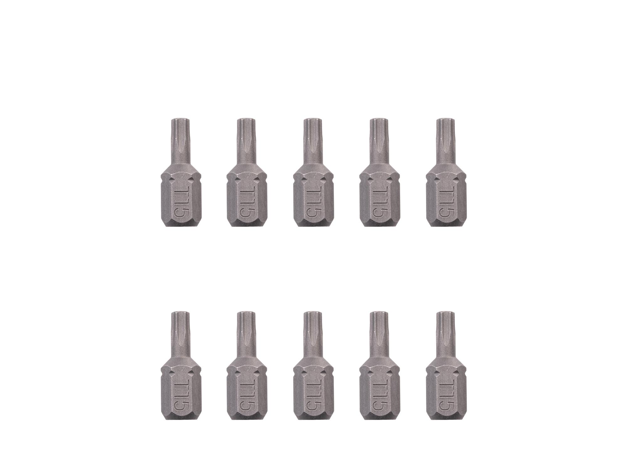 TEKTON T15 Star Insert Bits, 0.75 Inch Length (10-Pack) - 1/4 in. Hex Shank