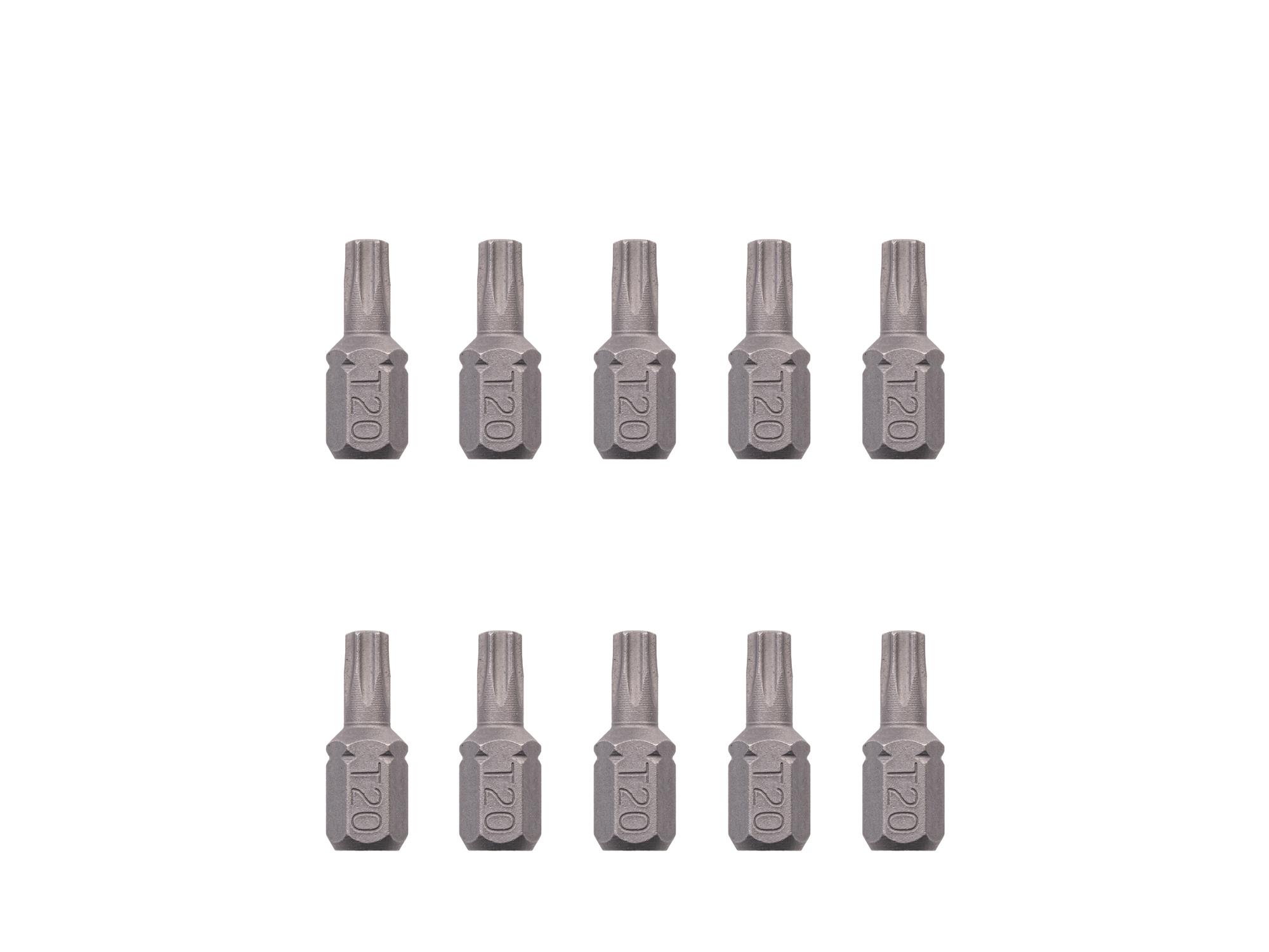TEKTON T20 Star Insert Bits, 0.75 Inch Length (10-Pack) - 1/4 in. Hex Shank