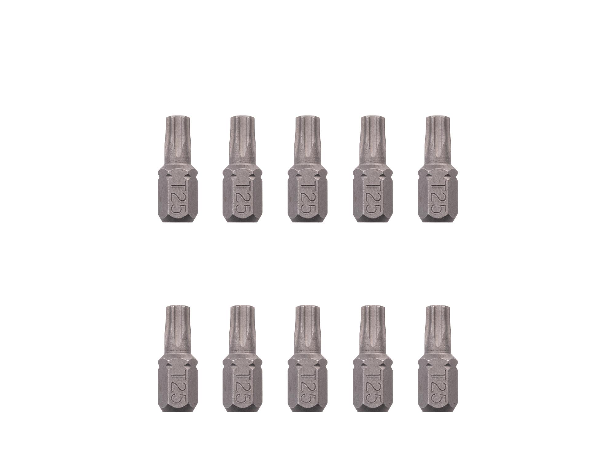 TEKTON T25 Star Insert Bits, 0.75 Inch Length (10-Pack) - 1/4 in. Hex Shank