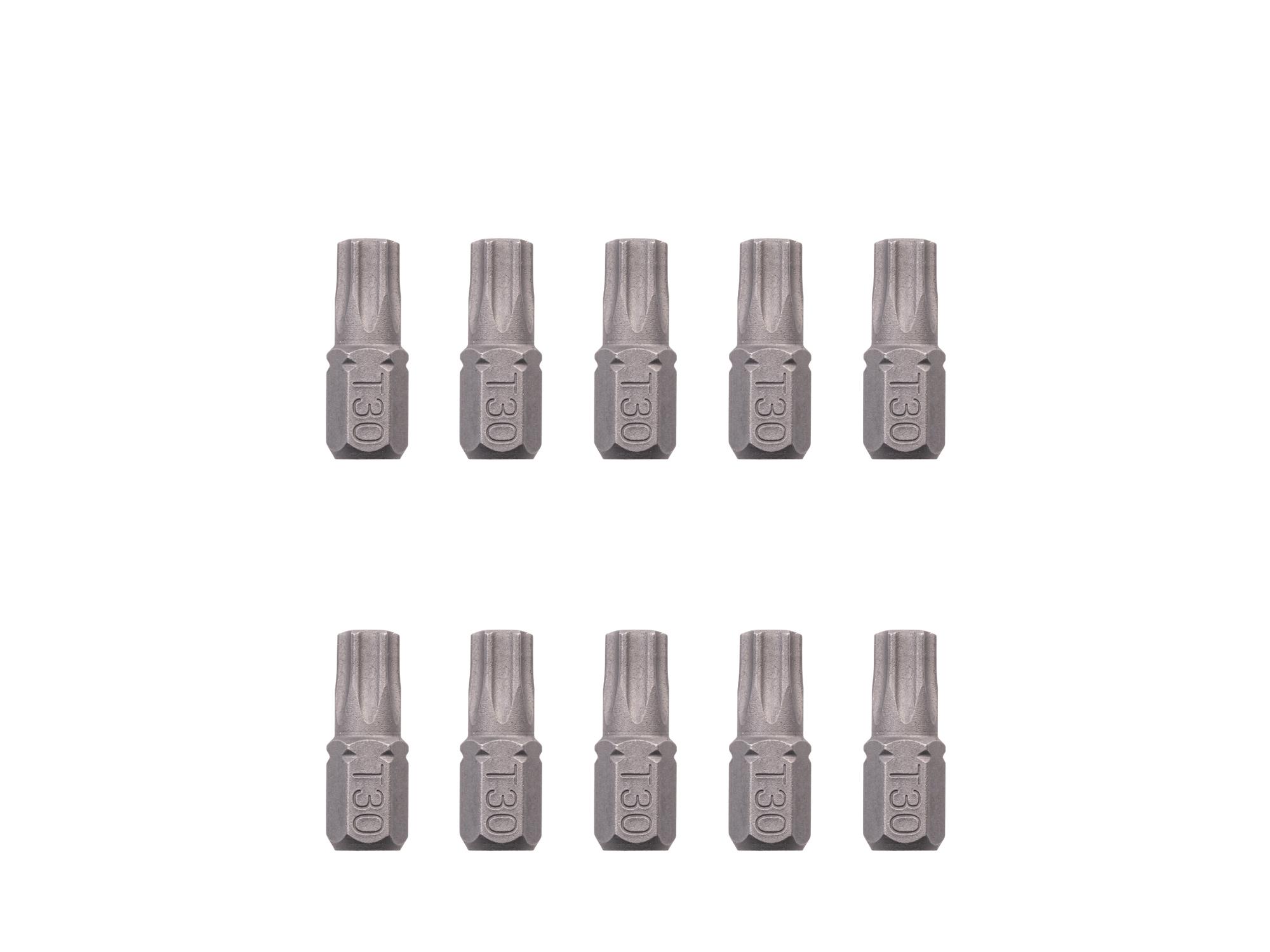 TEKTON T30 Star Insert Bits, 0.75 Inch Length (10-Pack) - 1/4 in. Hex Shank