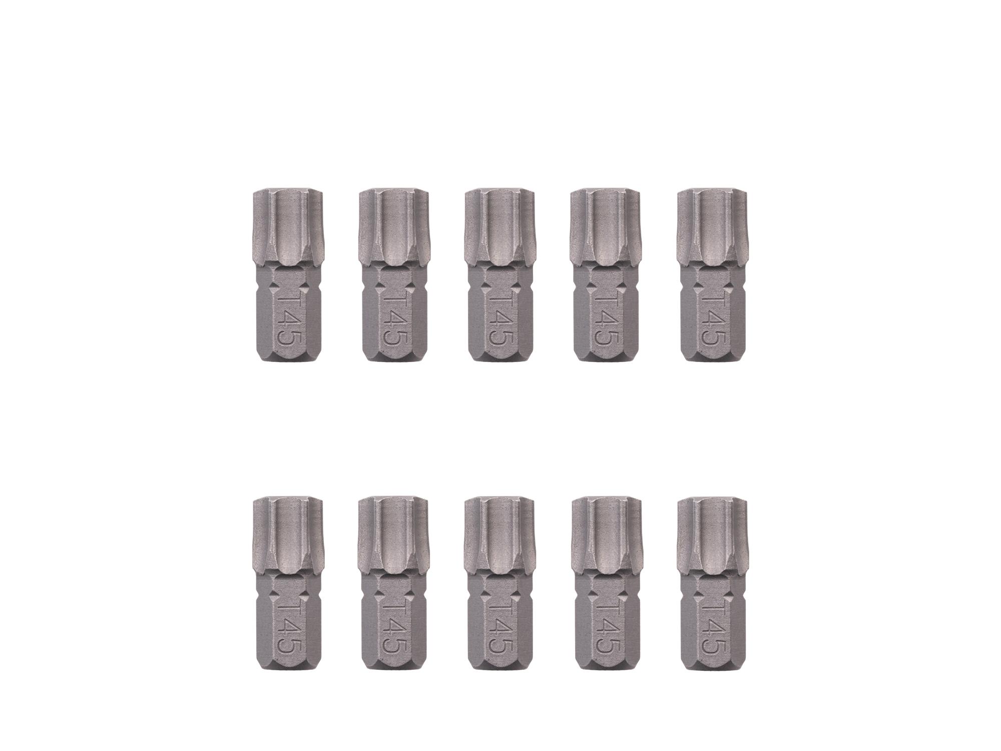 TEKTON T45 Star Insert Bits, 0.75 Inch Length (10-Pack) - 1/4 in. Hex Shank
