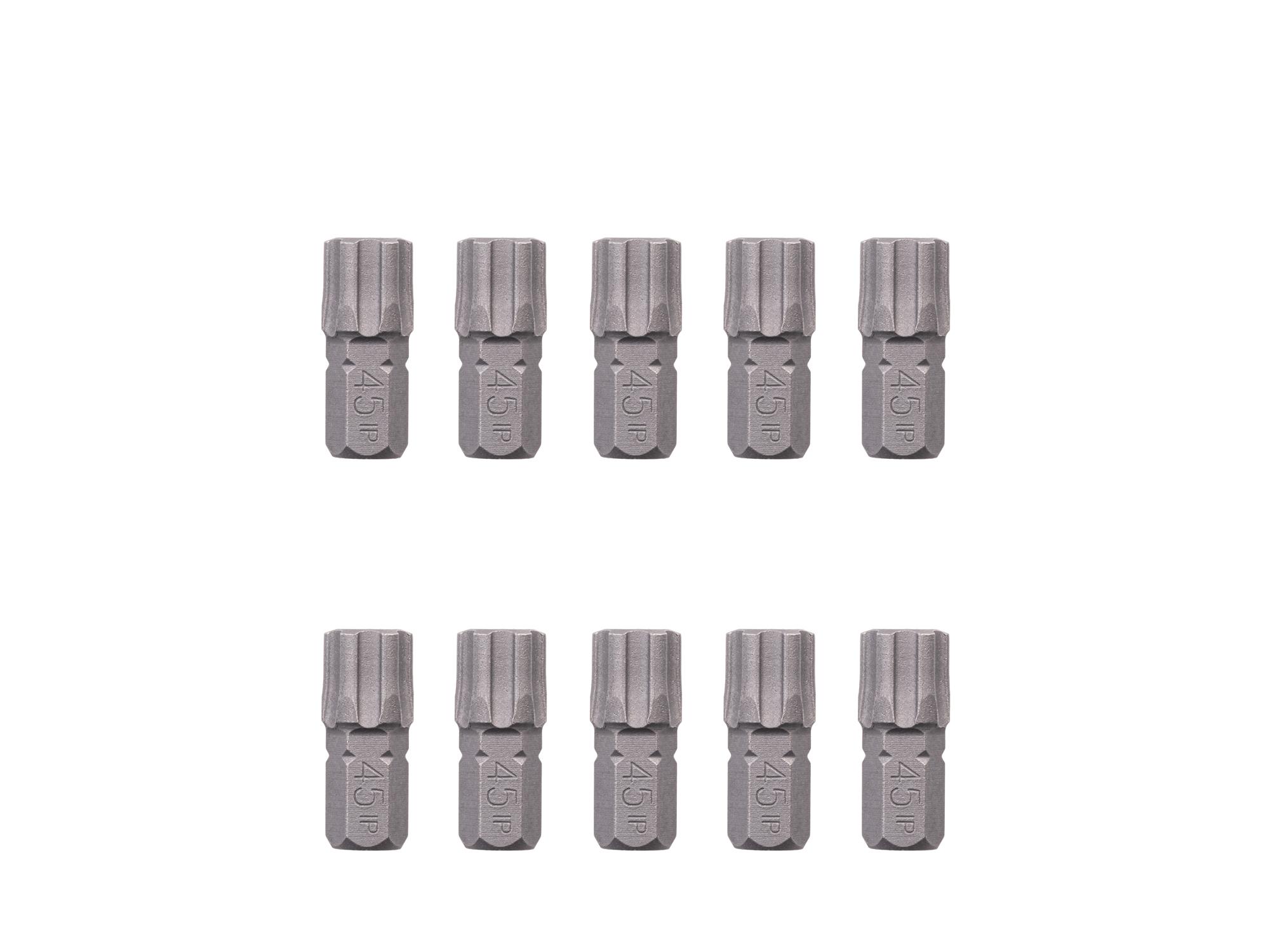 TEKTON 45IP Star Plus Insert Bits, 0.75 Inch Length (10-Pack) - 1/4 in. Hex Shank