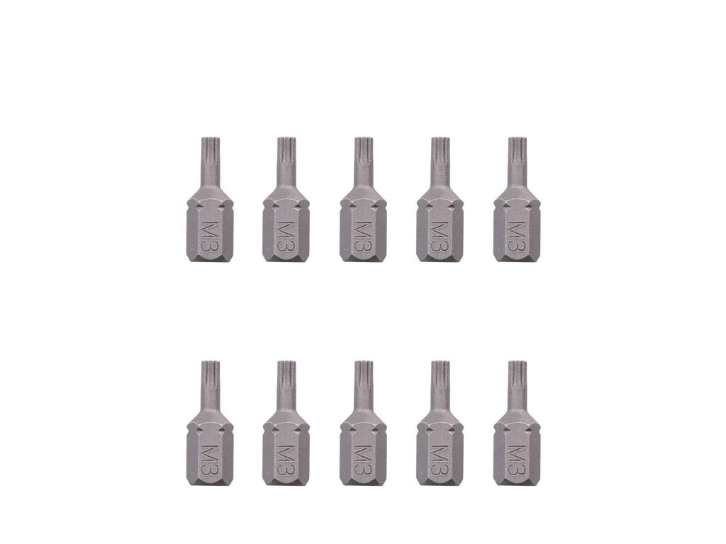 M3 Triple Square Insert Bits, 0.75 in. Length (10-Pack) | TEKTON