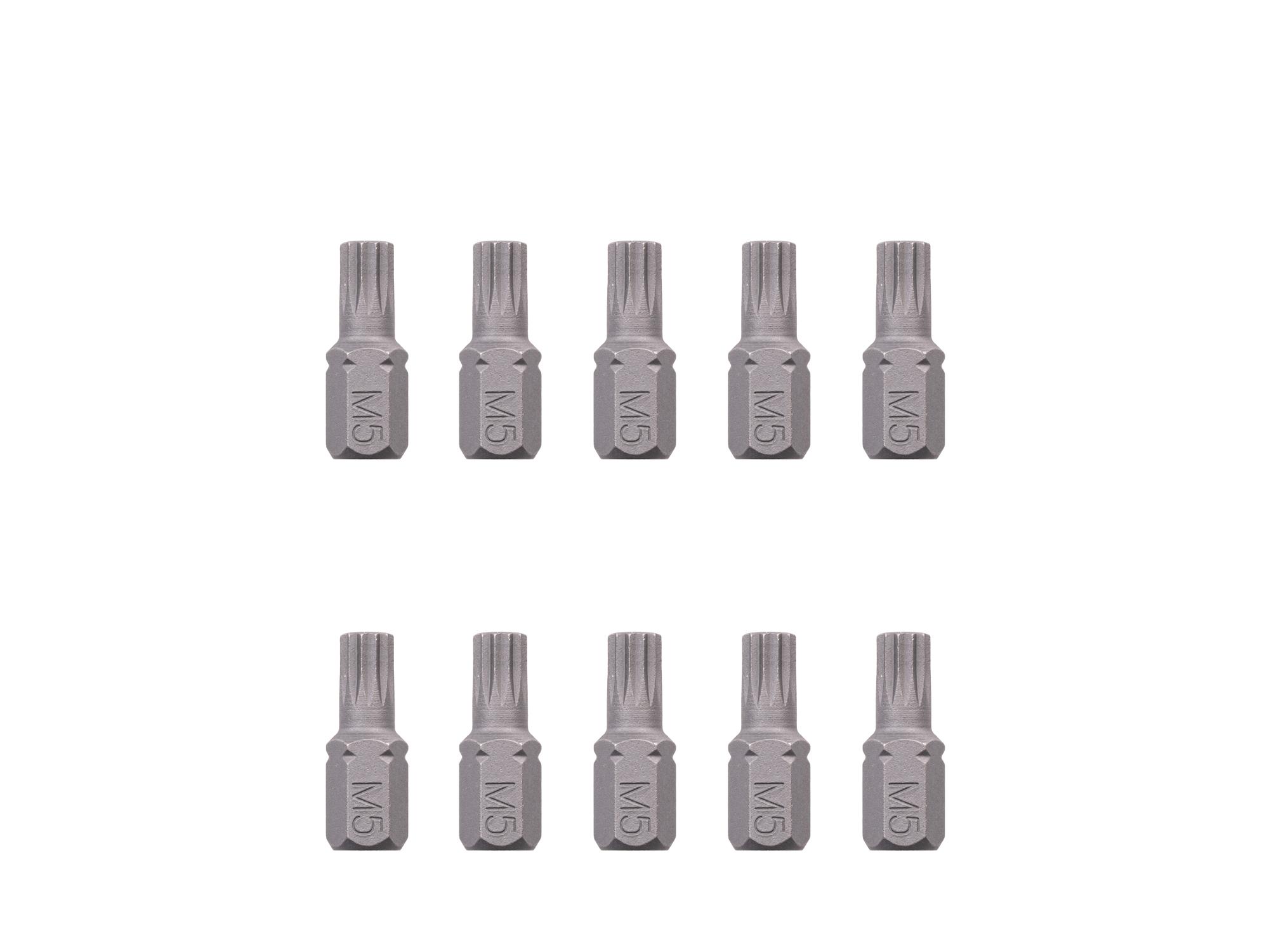 TEKTON M5 Triple Square Insert Bits, 0.75 Inch Length (10-Pack) - 1/4 in. Hex Shank