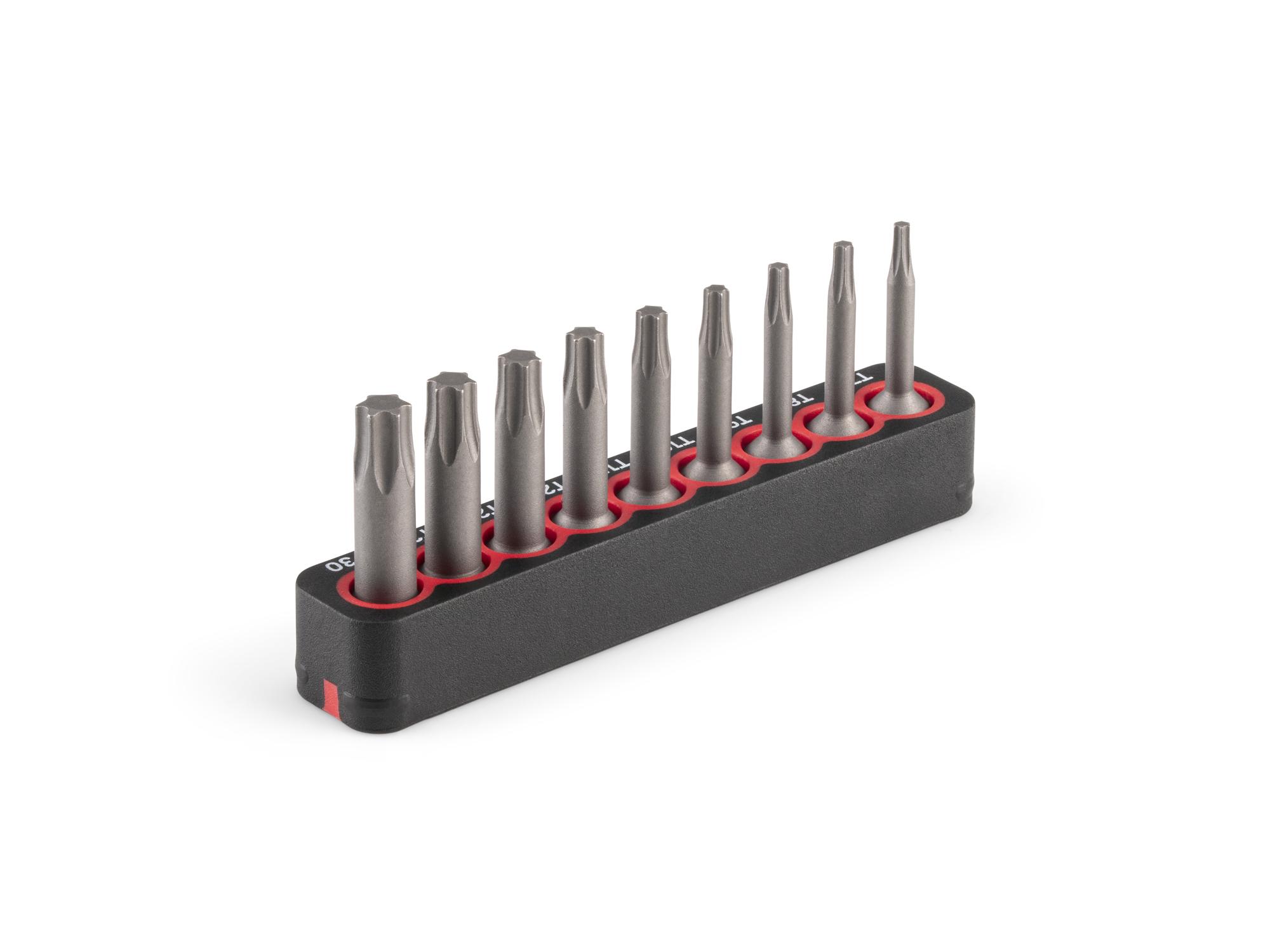 Back angle view of Tekton rail bit set. Item #DZT93001