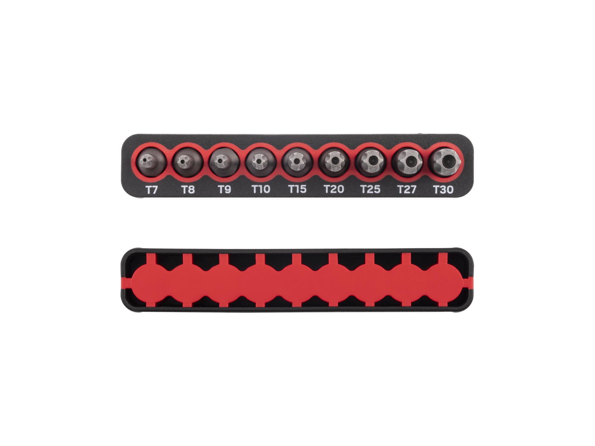 Side view of Tekton rail bit set. Item #DZT93002