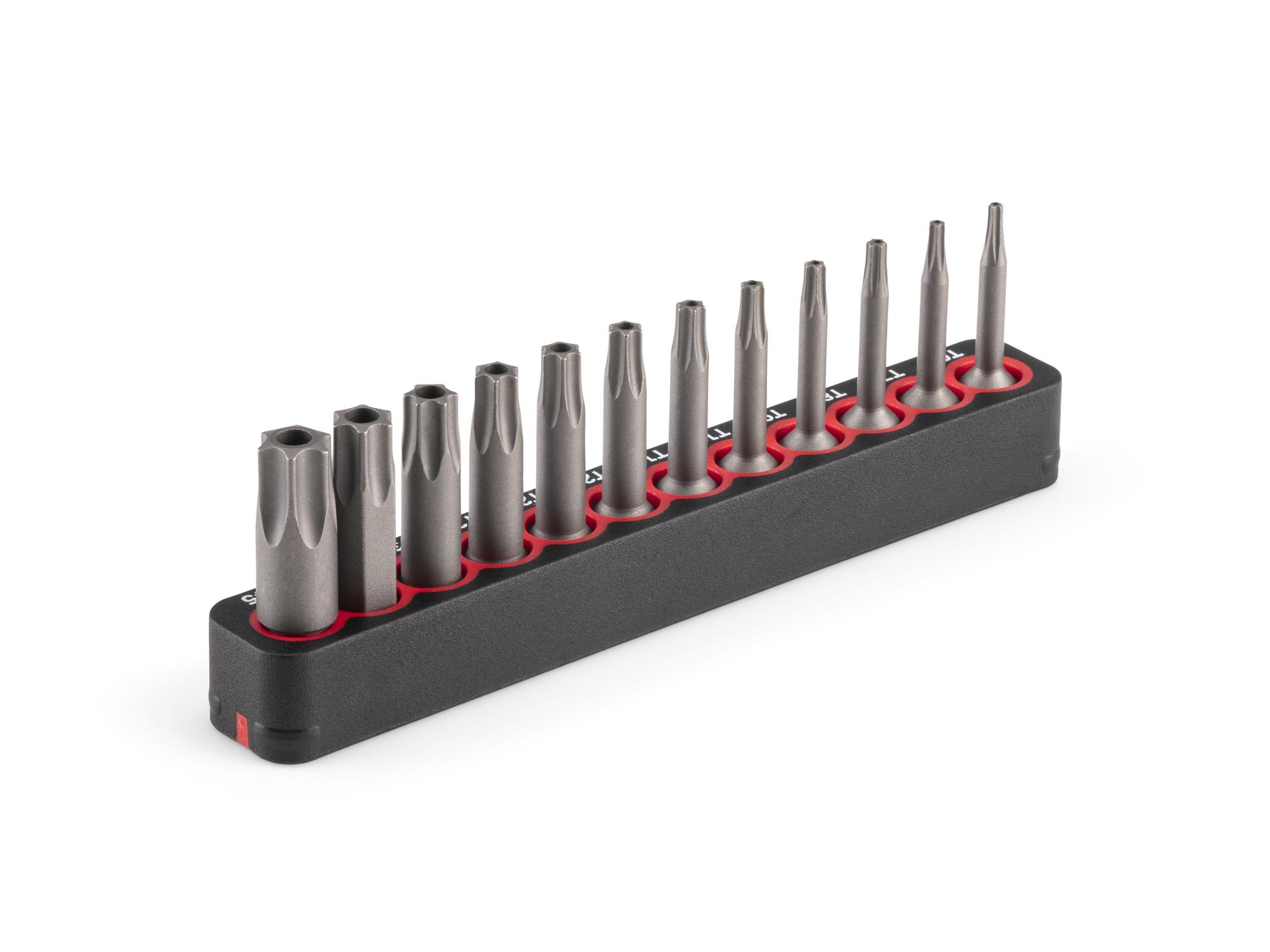 Back angle view of Tekton rail bit set. Item #DZT93004