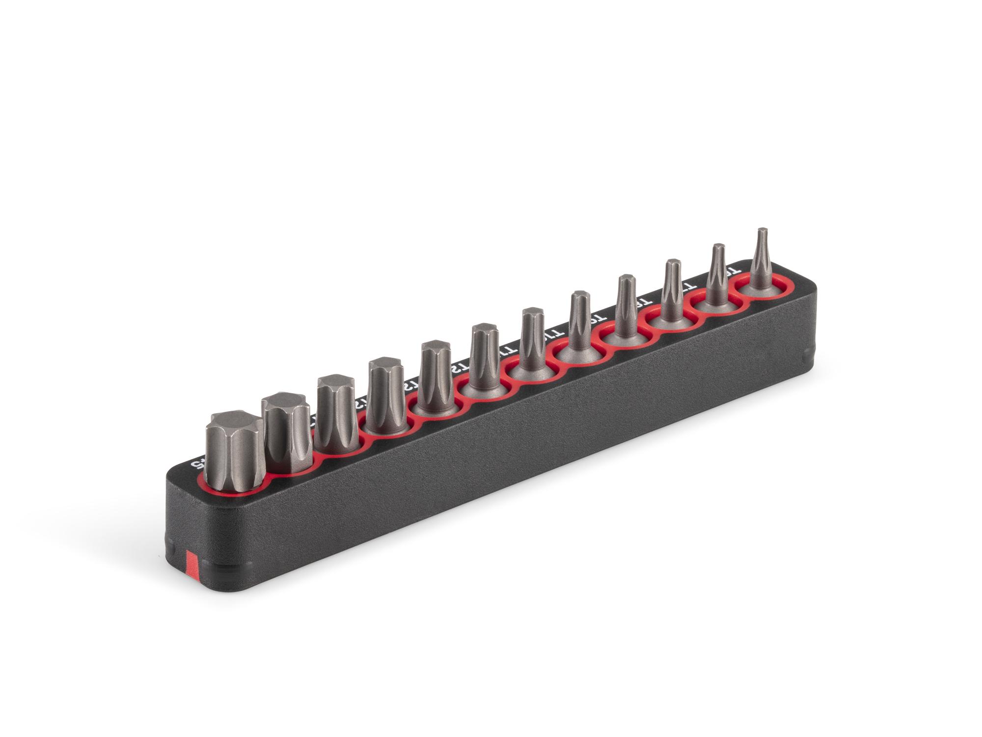 Back angle view of Tekton rail bit set. Item #DZT93005