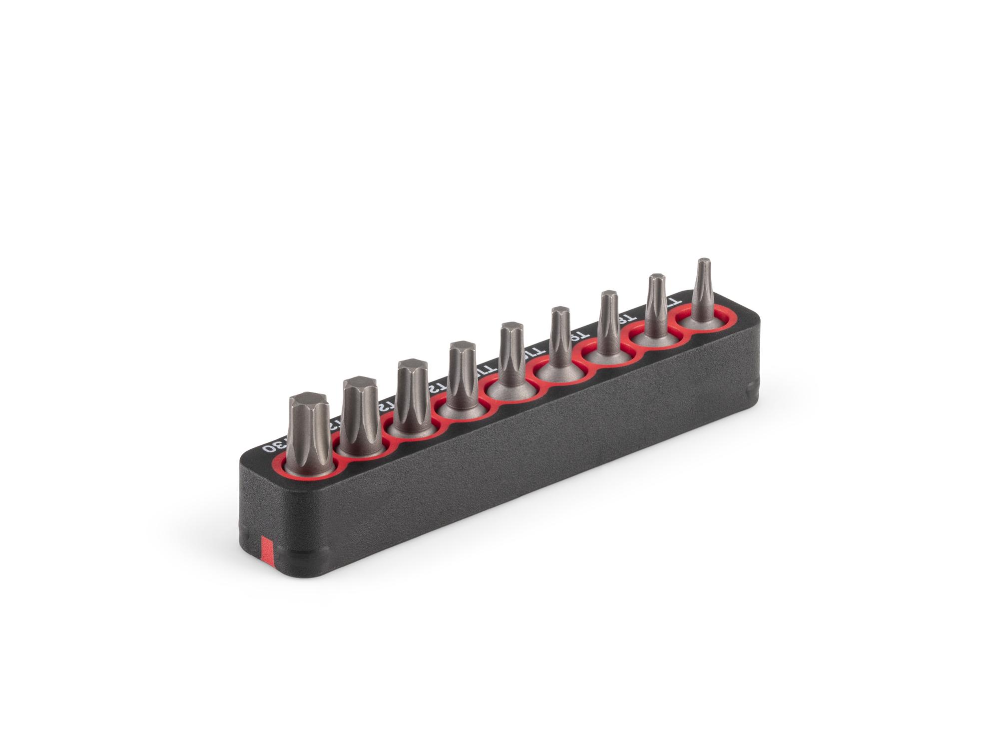 Back angle view of Tekton rail bit set. Item #DZT93006