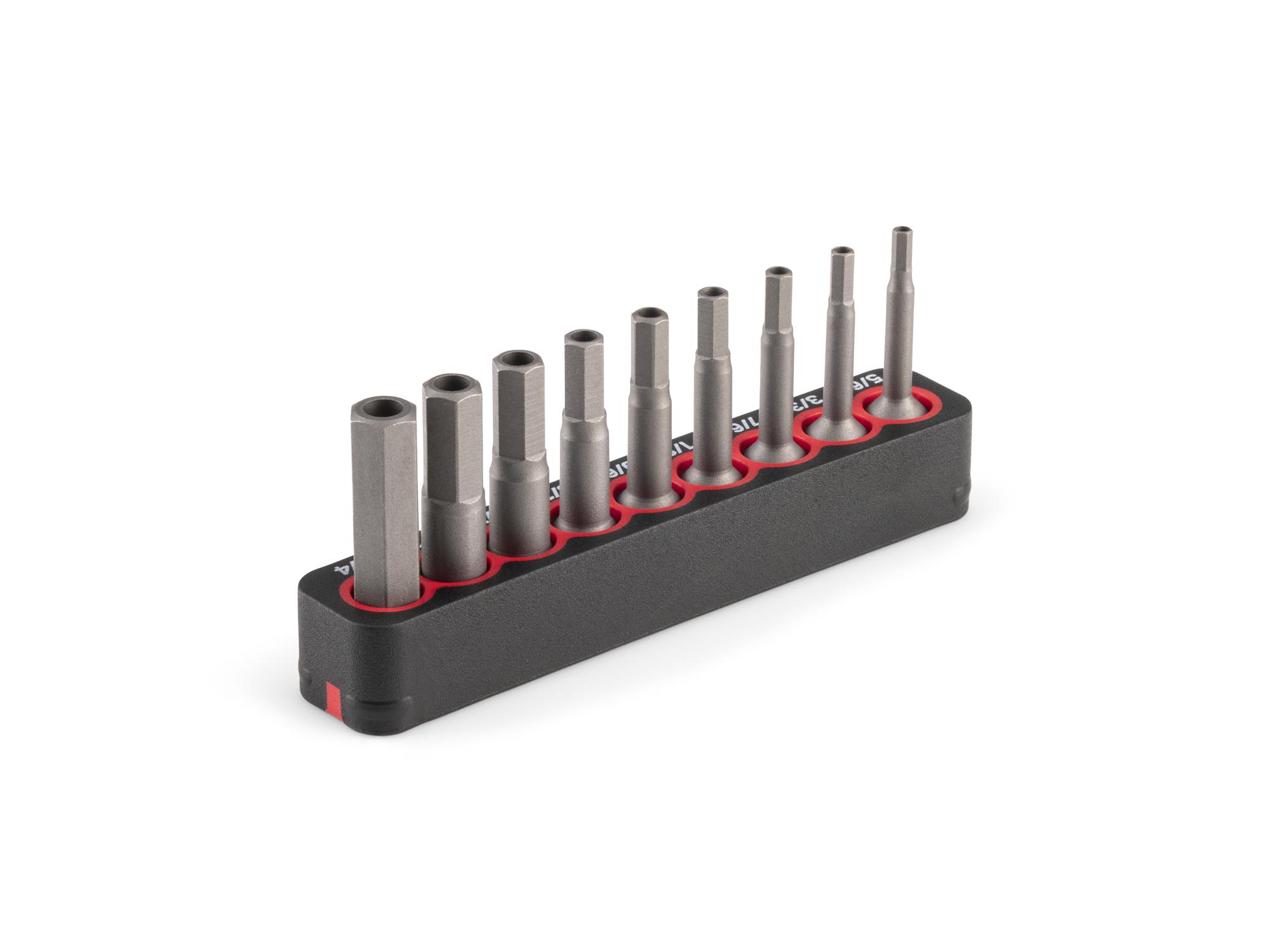 Back angle view of Tekton rail bit set. Item #DZX93003