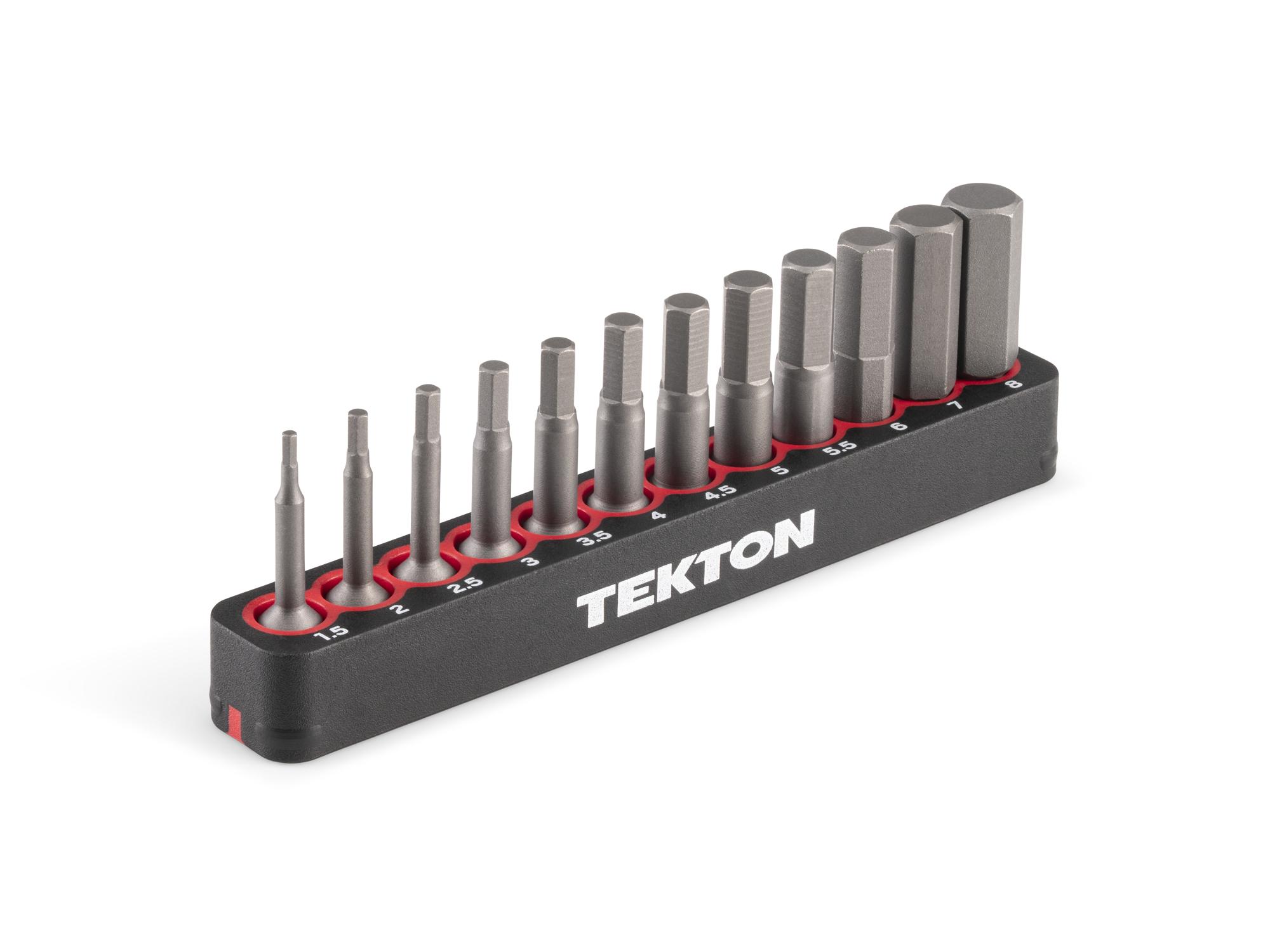 Hex Insert Bit Set with Rail (12-Piece)