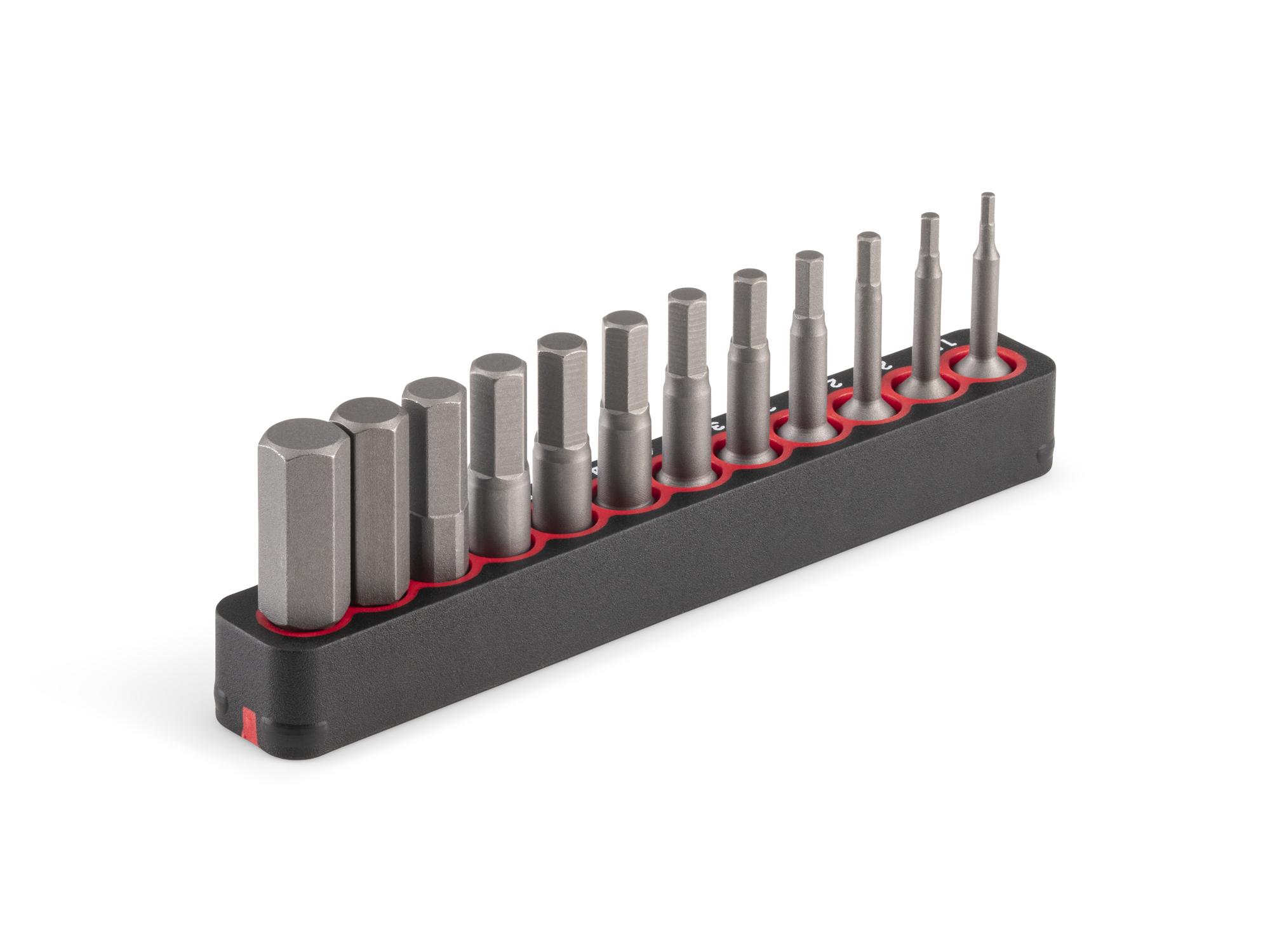 Back angle view of Tekton rail bit set. Item #DZX93005