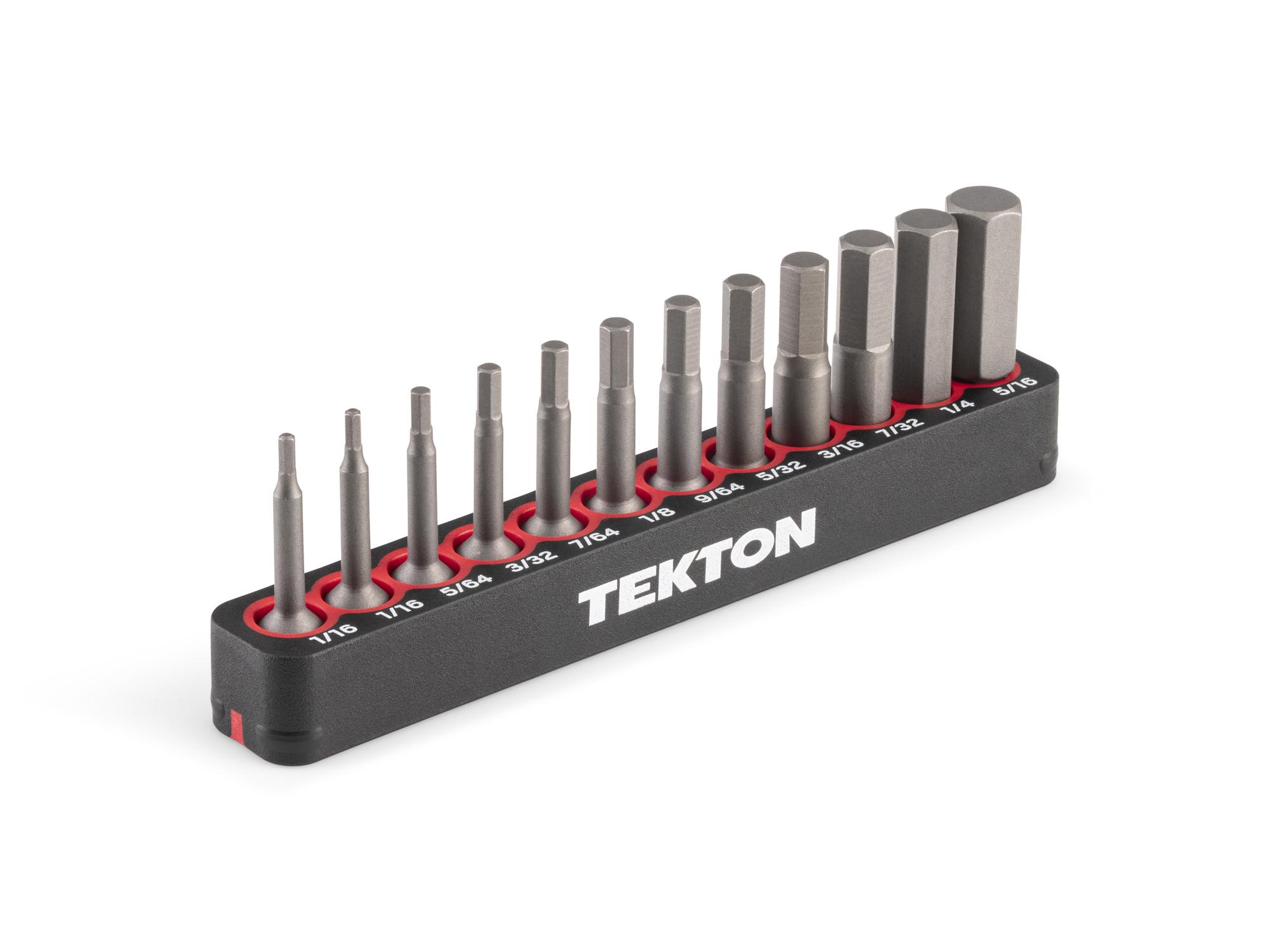 Hex Insert Bit Set with Rail (12-Piece)