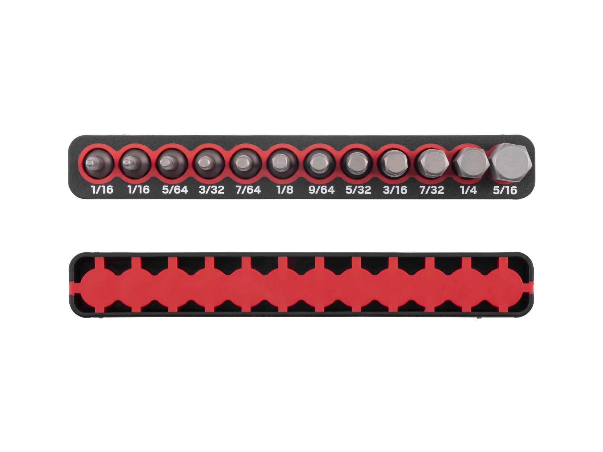 Side view of Tekton rail bit set. Item #DZX93006