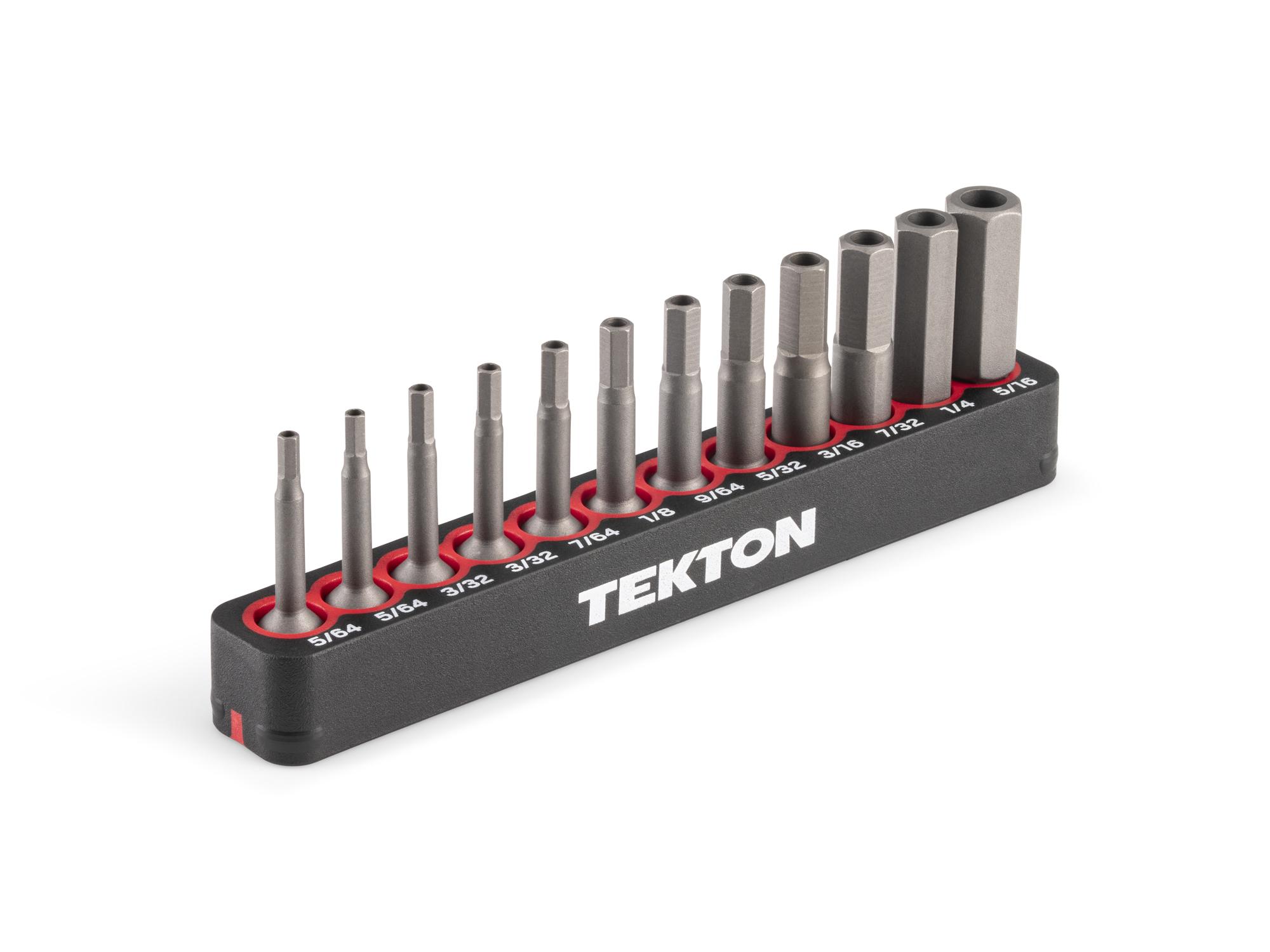 Tamper Hex Insert Bit Set with Rail (12-Piece)