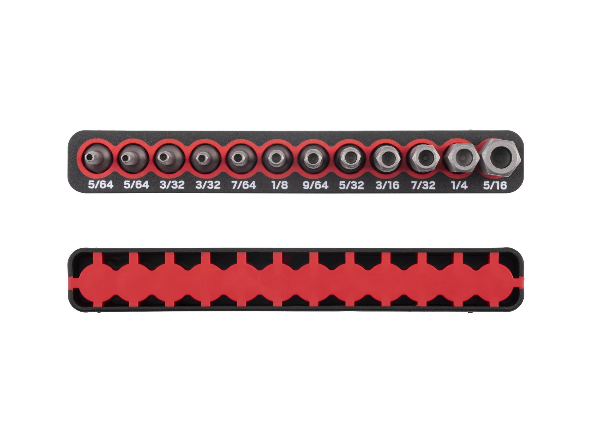 Side view of Tekton rail bit set. Item #DZX93008