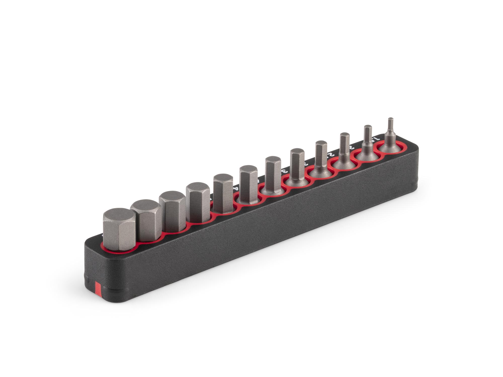Back angle view of Tekton rail bit set. Item #DZX93009