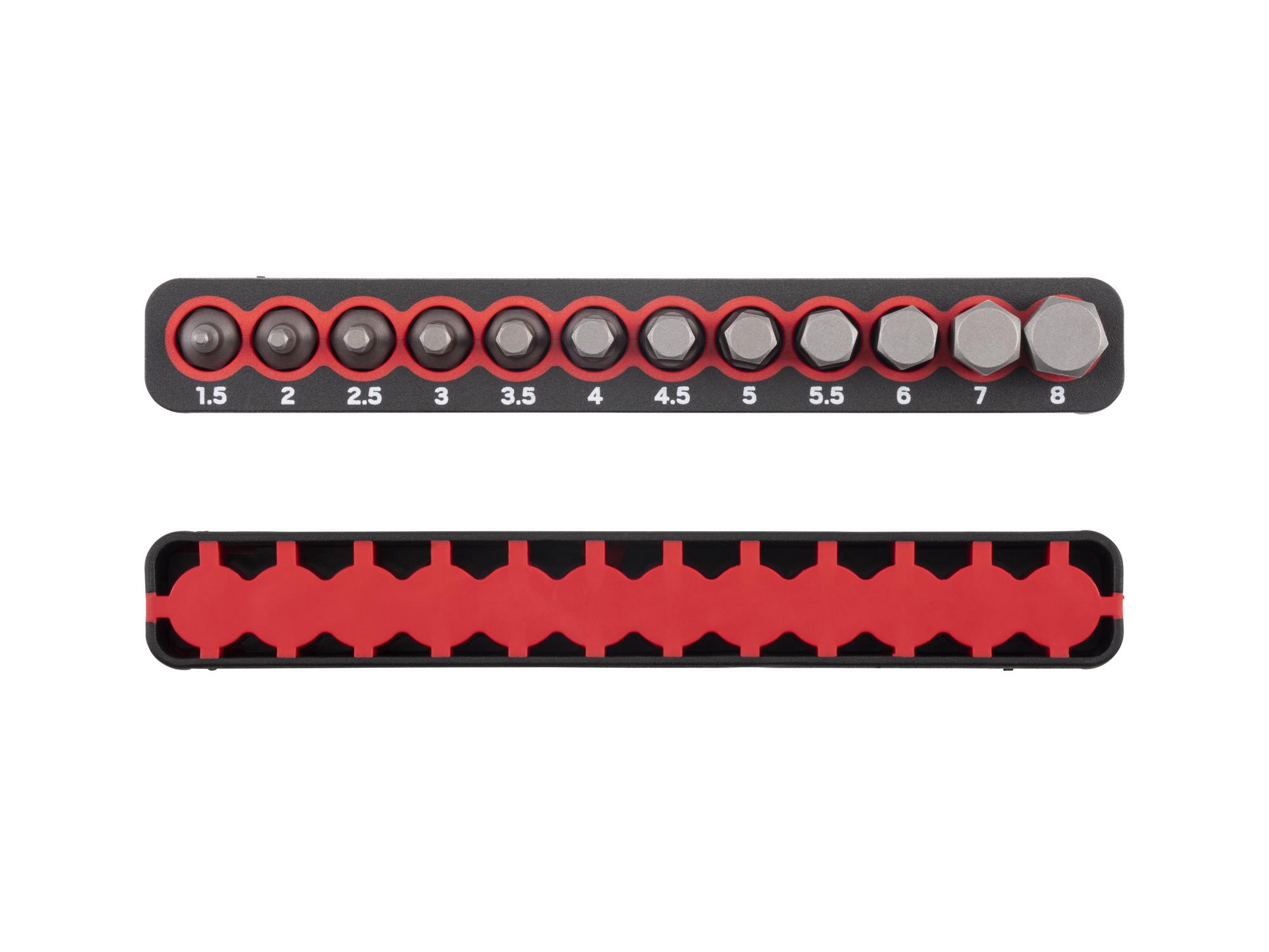 Side view of Tekton rail bit set. Item #DZX93009