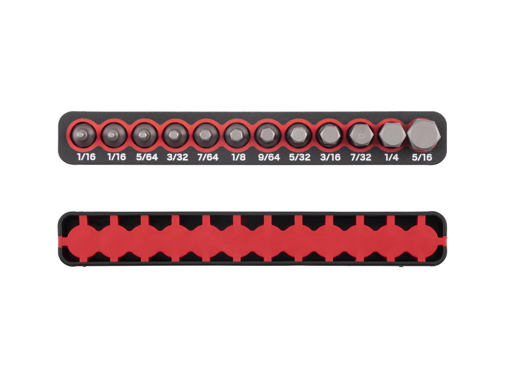 Side view of Tekton rail bit set. Item #DZX93010