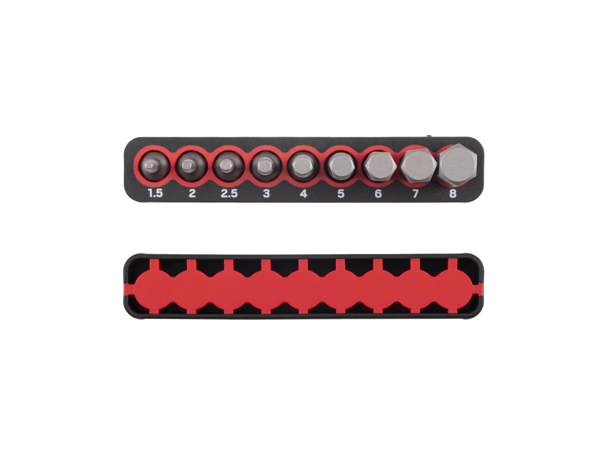 Side view of Tekton rail bit set. Item #DZX93011