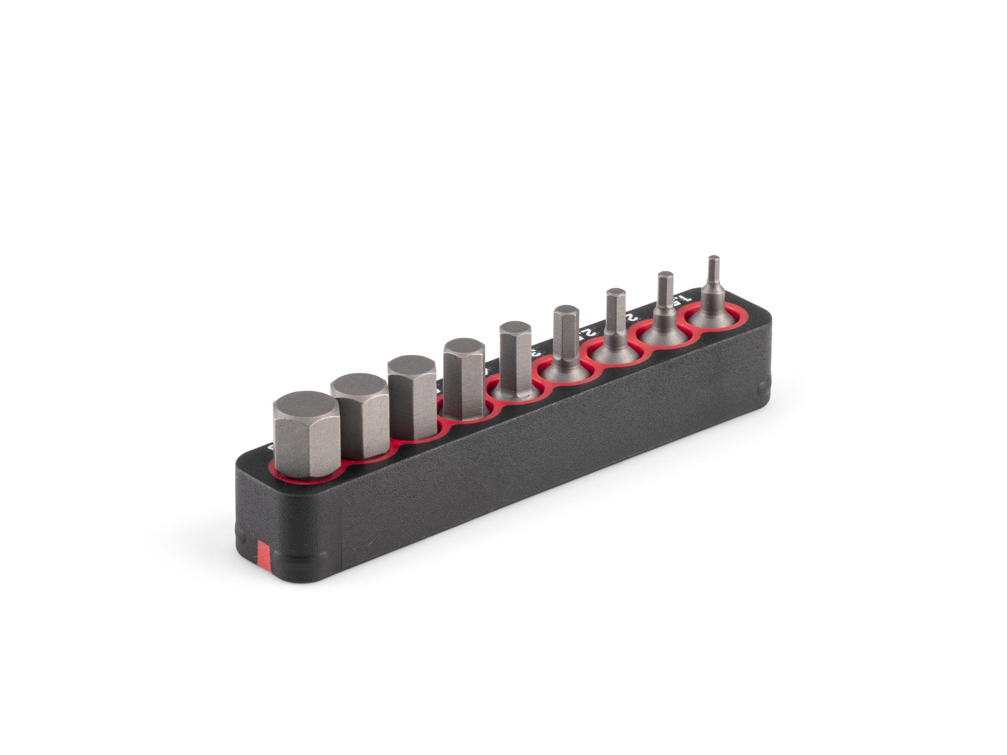 Back angle view of Tekton rail bit set. Item #DZX93012