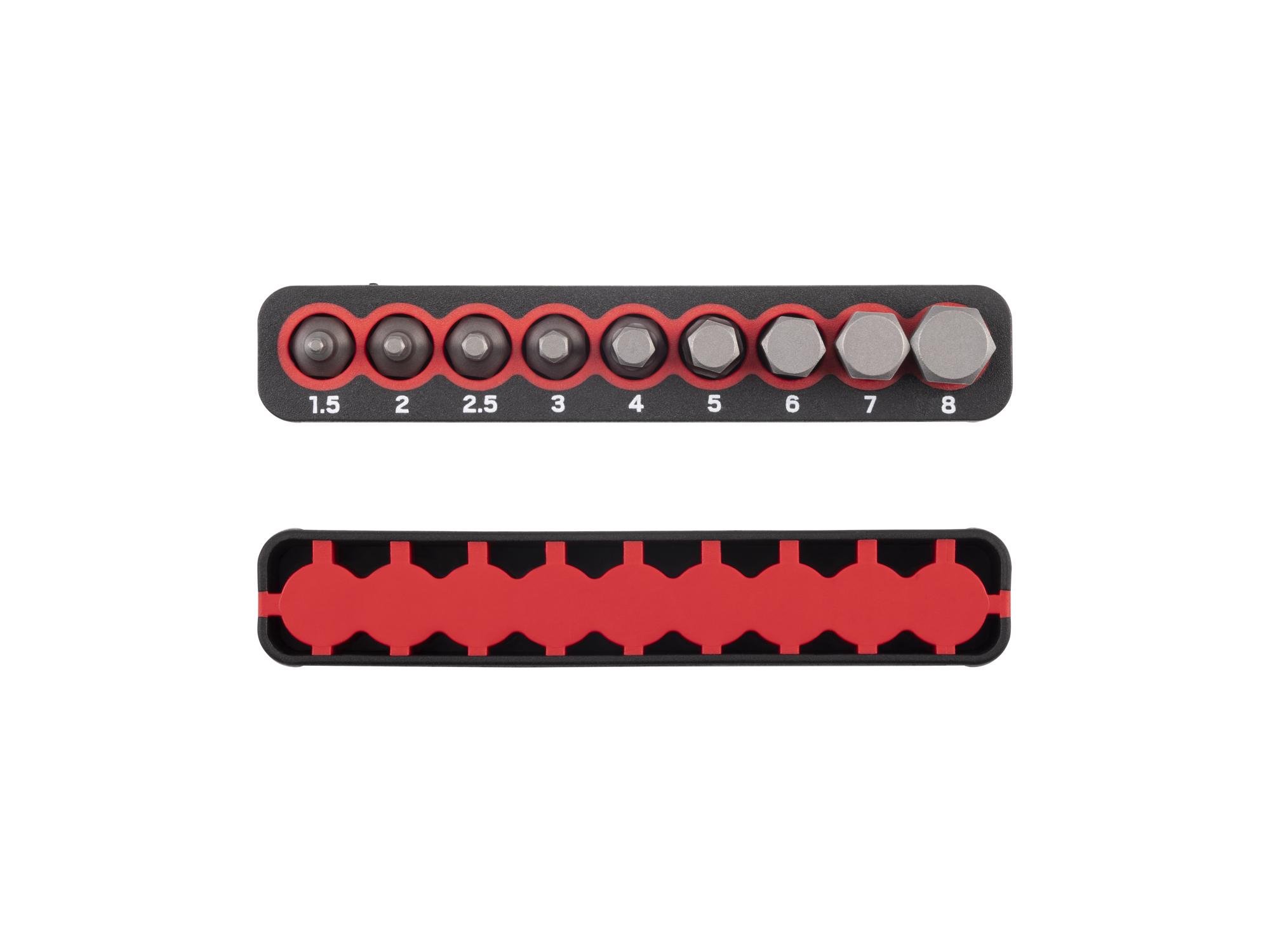 Side view of Tekton rail bit set. Item #DZX93012