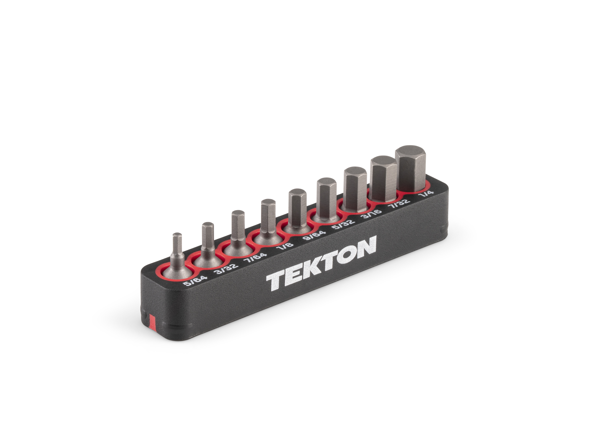 Hex Bit Set, 0.75 in. Length, 9-Piece (5/64 - 1/4 in.) | TEKTON