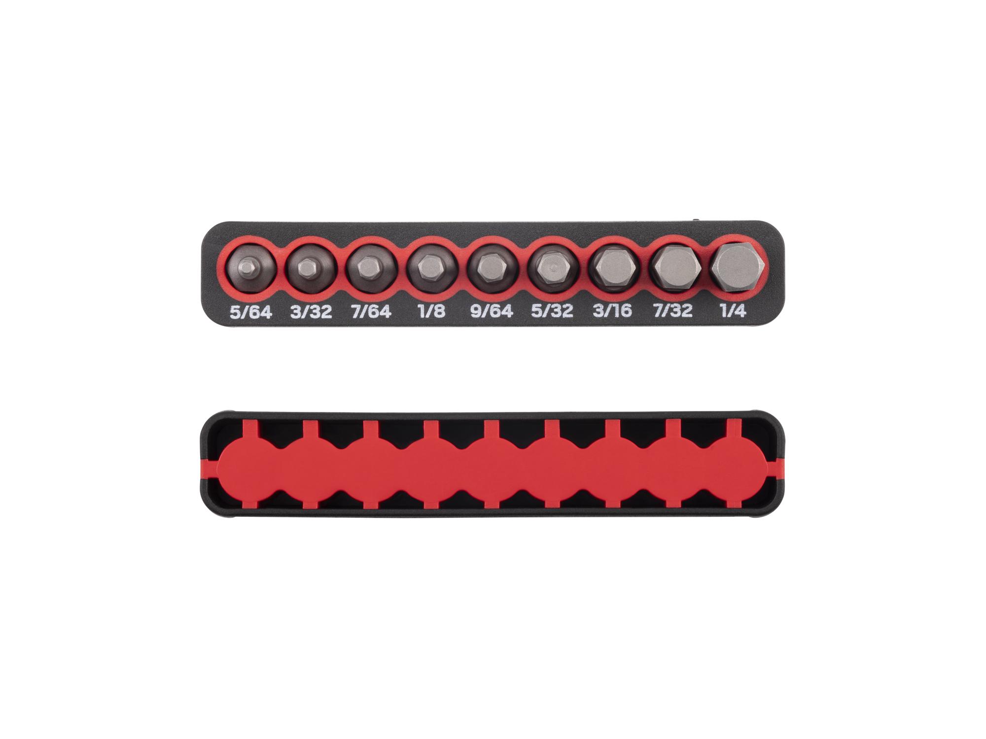 Side view of Tekton rail bit set. Item #DZX93013