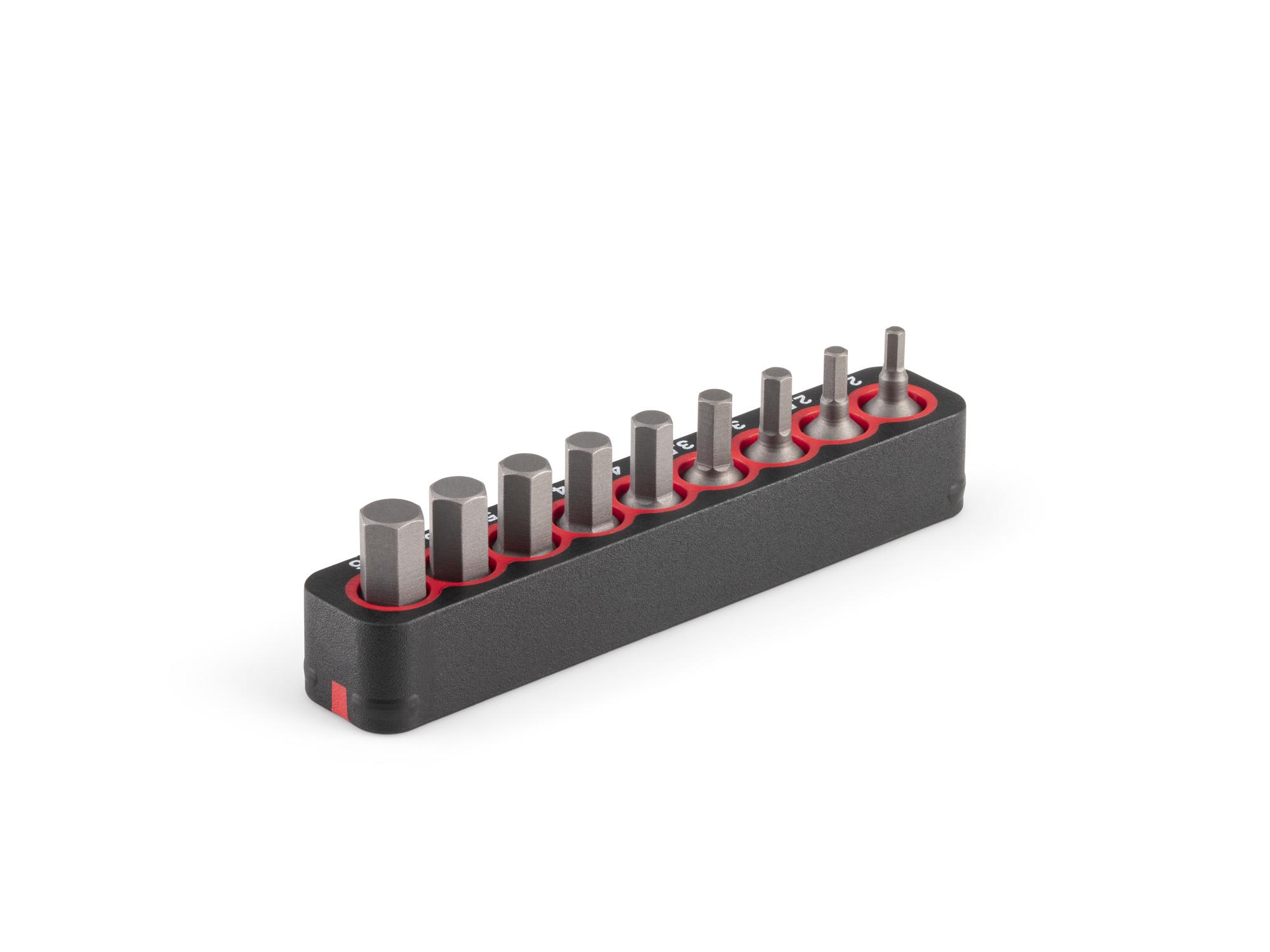 Back angle view of Tekton rail bit set. Item #DZX93014