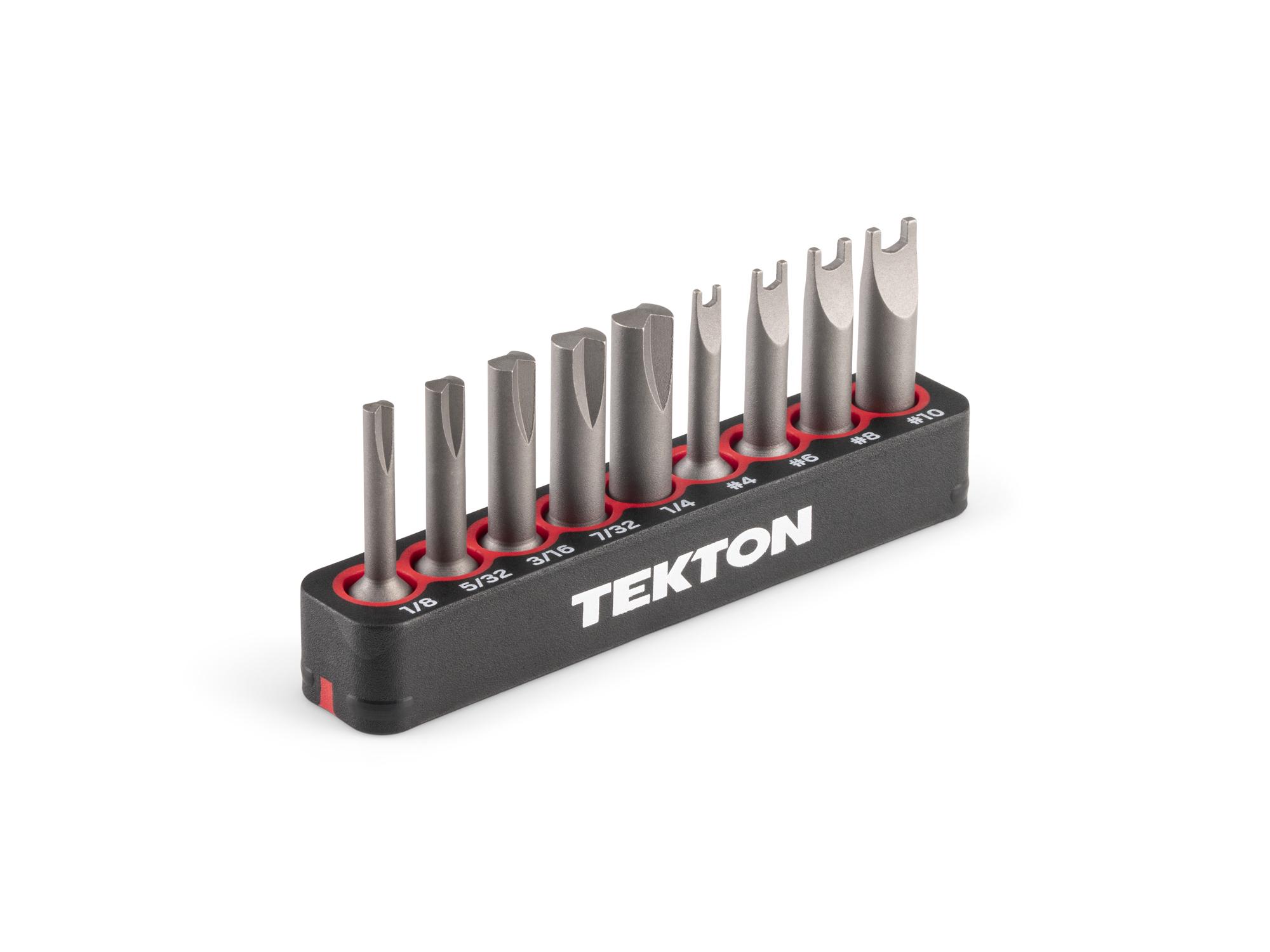 Clutch and Spanner Insert Bit Set with Rail (9-Piece)
