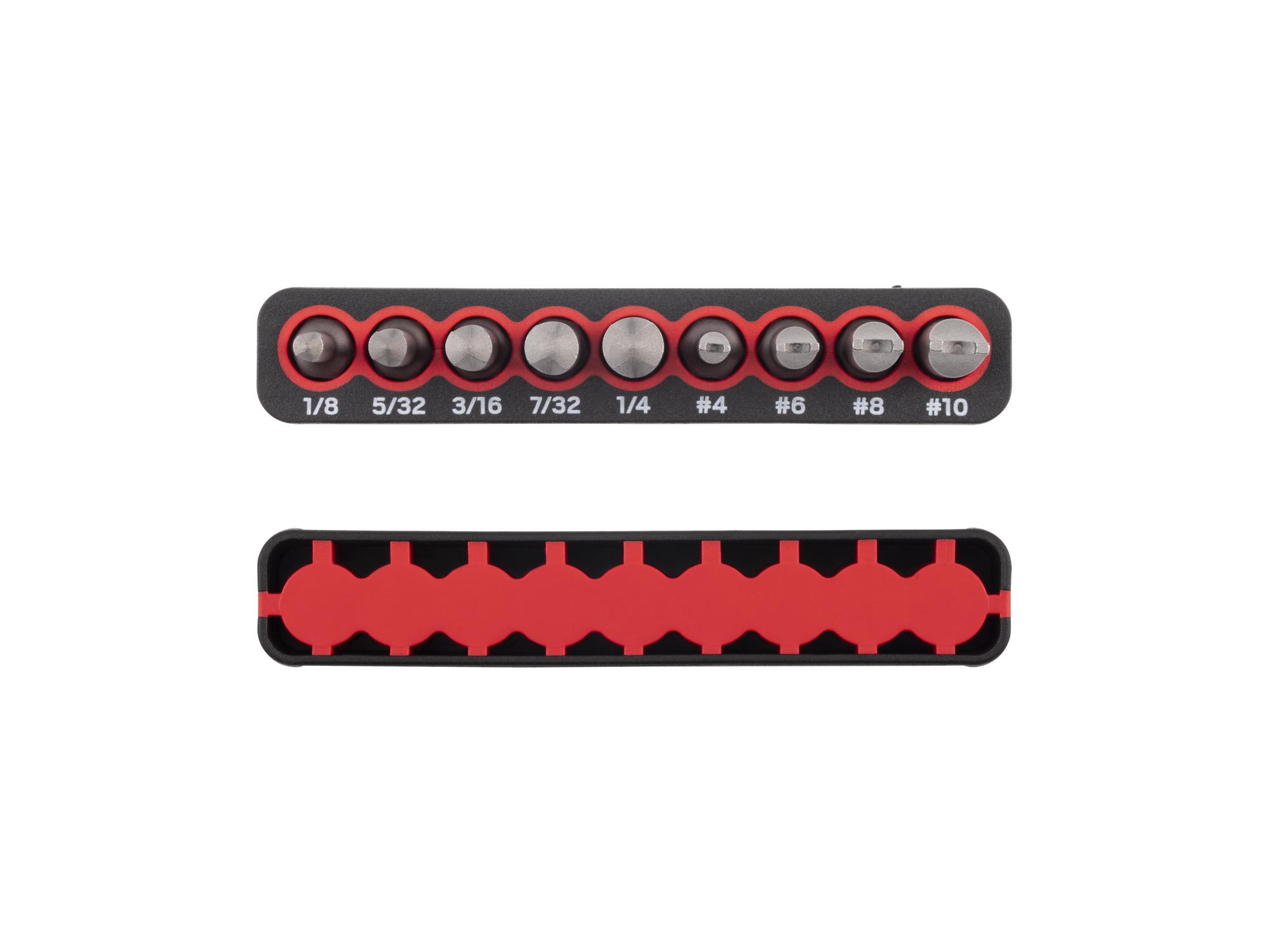 Side view of Tekton rail bit set. Item #DZZ93002