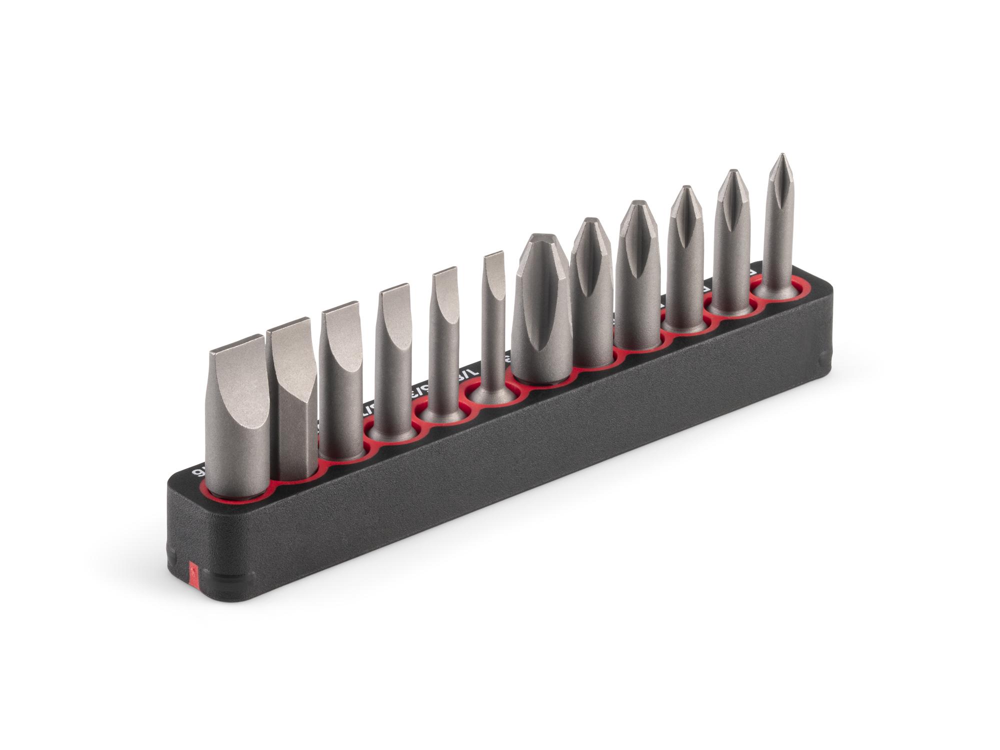 Back angle view of Tekton rail bit set. Item #DZZ93005
