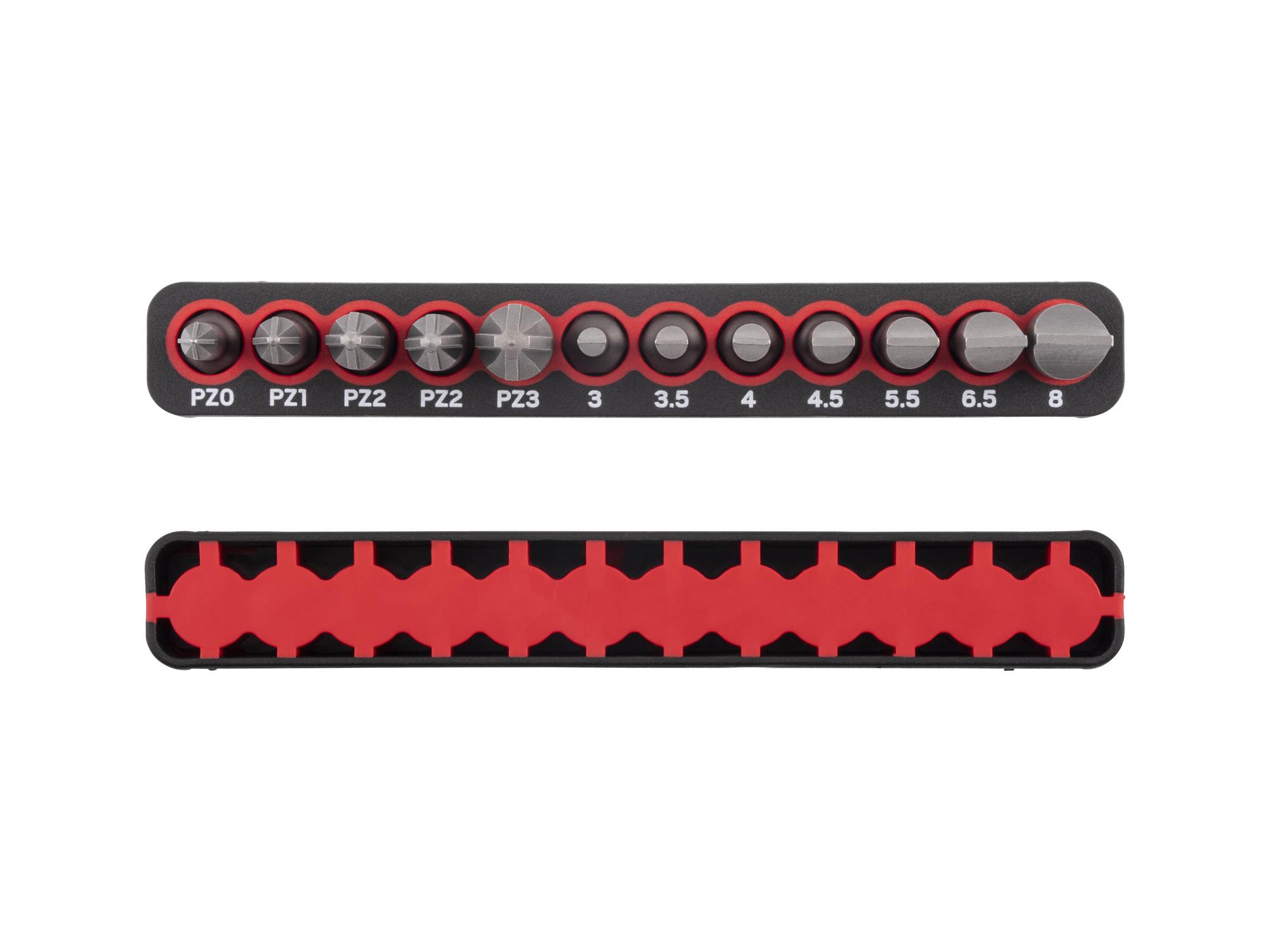Side view of Tekton rail bit set. Item #DZZ93006