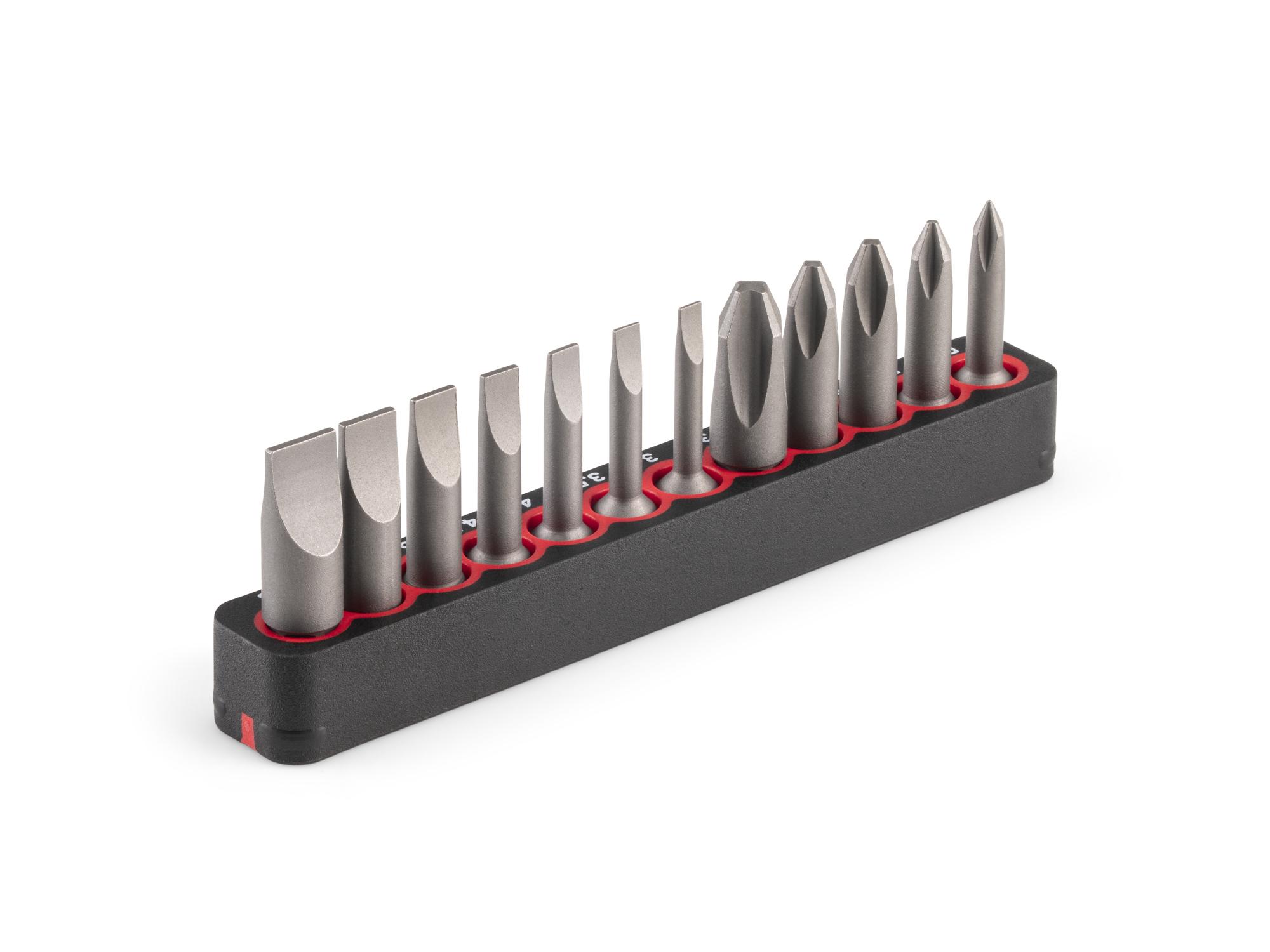 Back angle view of Tekton rail bit set. Item #DZZ93007