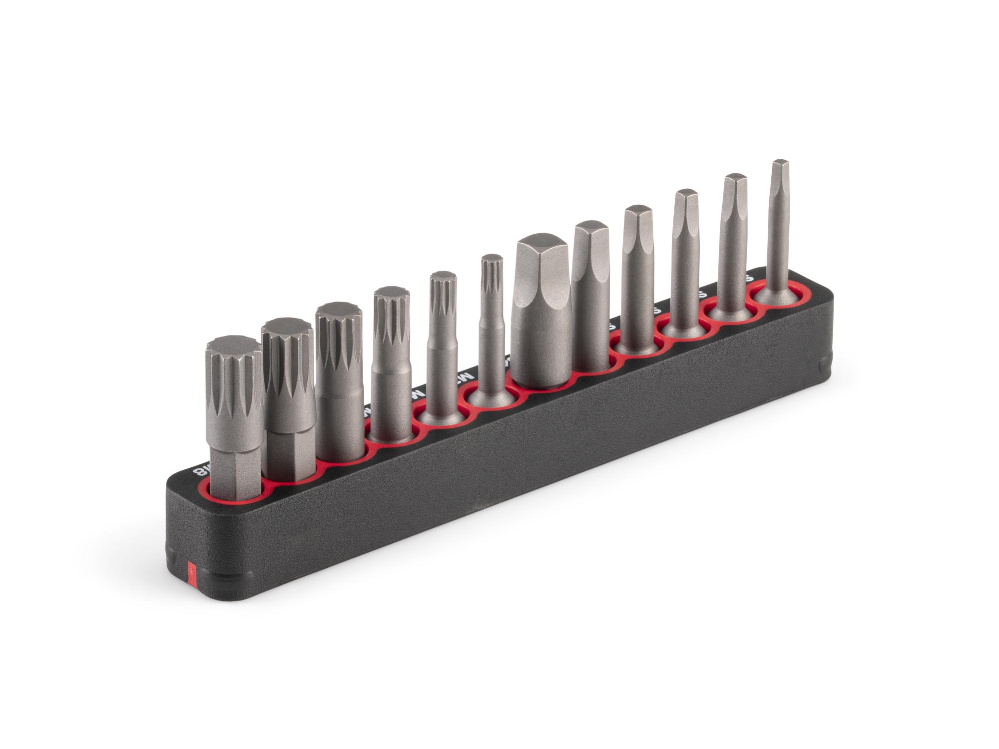 Back angle view of Tekton rail bit set. Item #DZZ93008