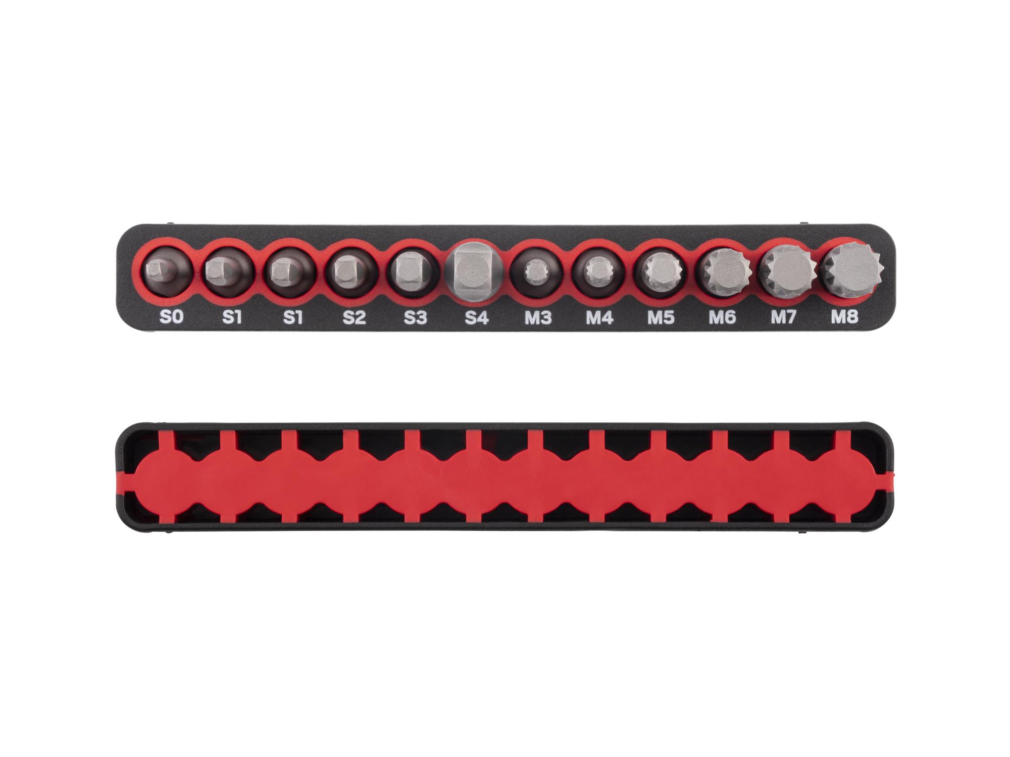 Side view of Tekton rail bit set. Item #DZZ93008