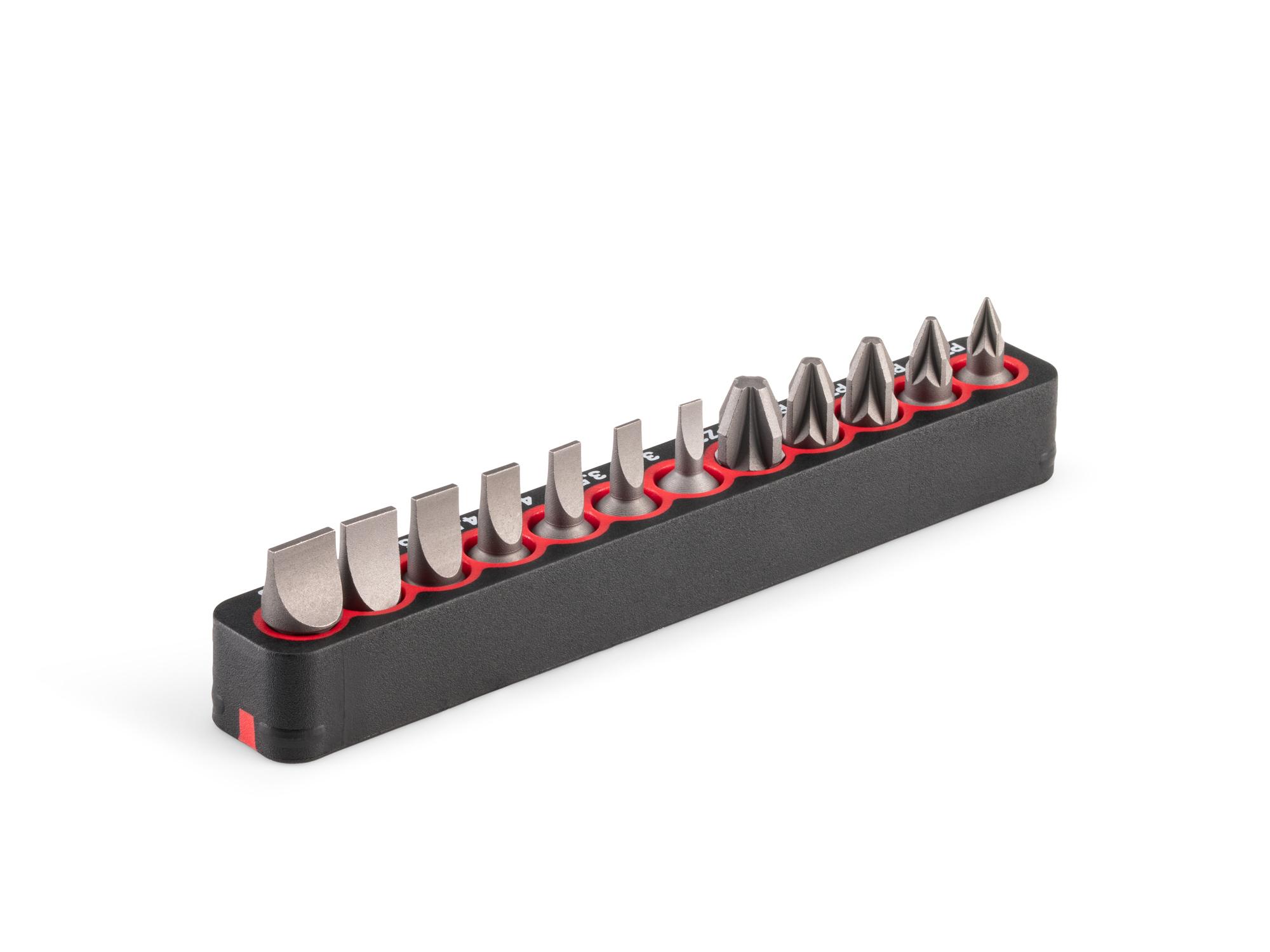 Back angle view of Tekton rail bit set. Item #DZZ93010