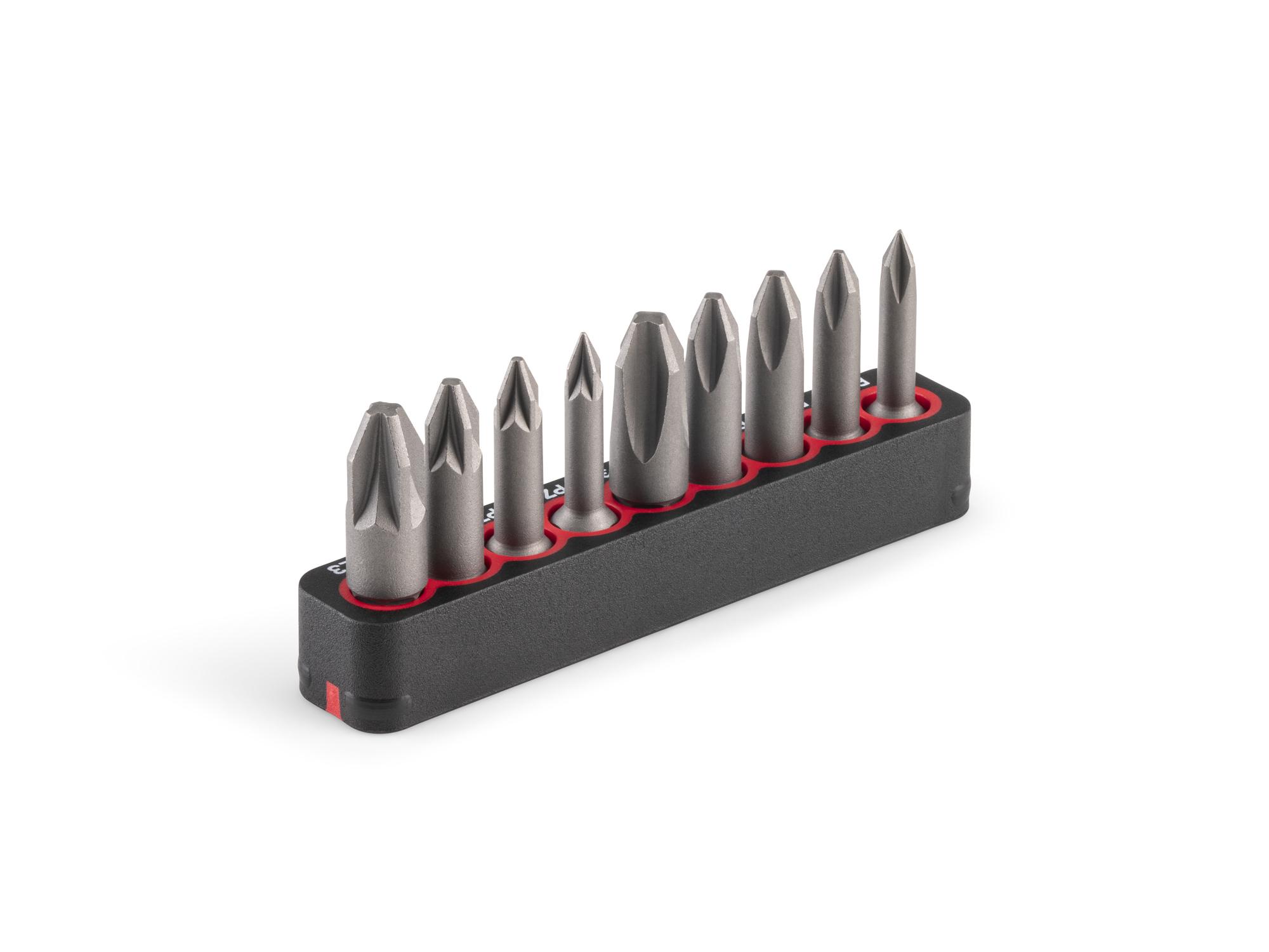 Back angle view of Tekton rail bit set. Item #DZZ93013