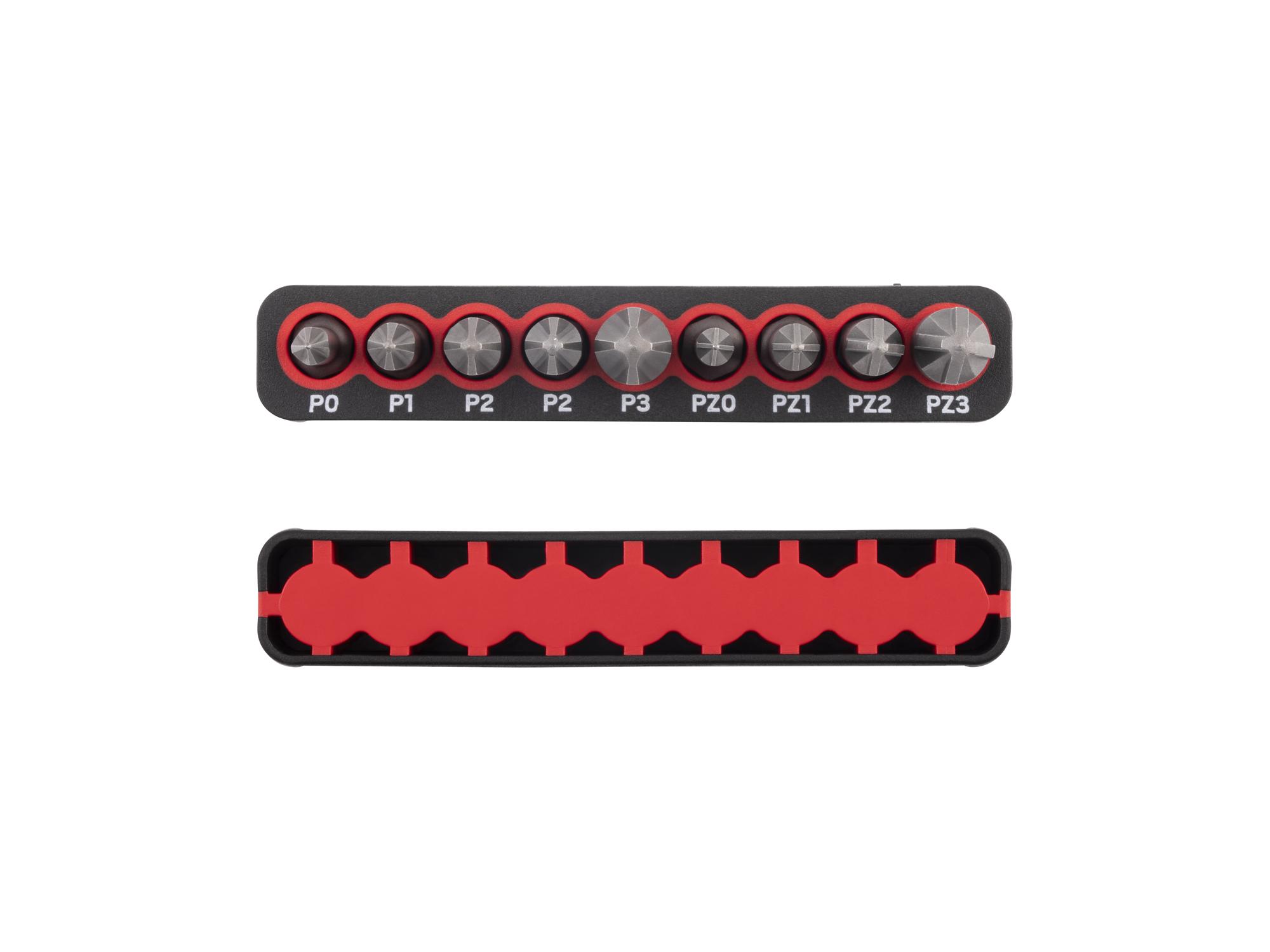 Side view of Tekton rail bit set. Item #DZZ93013