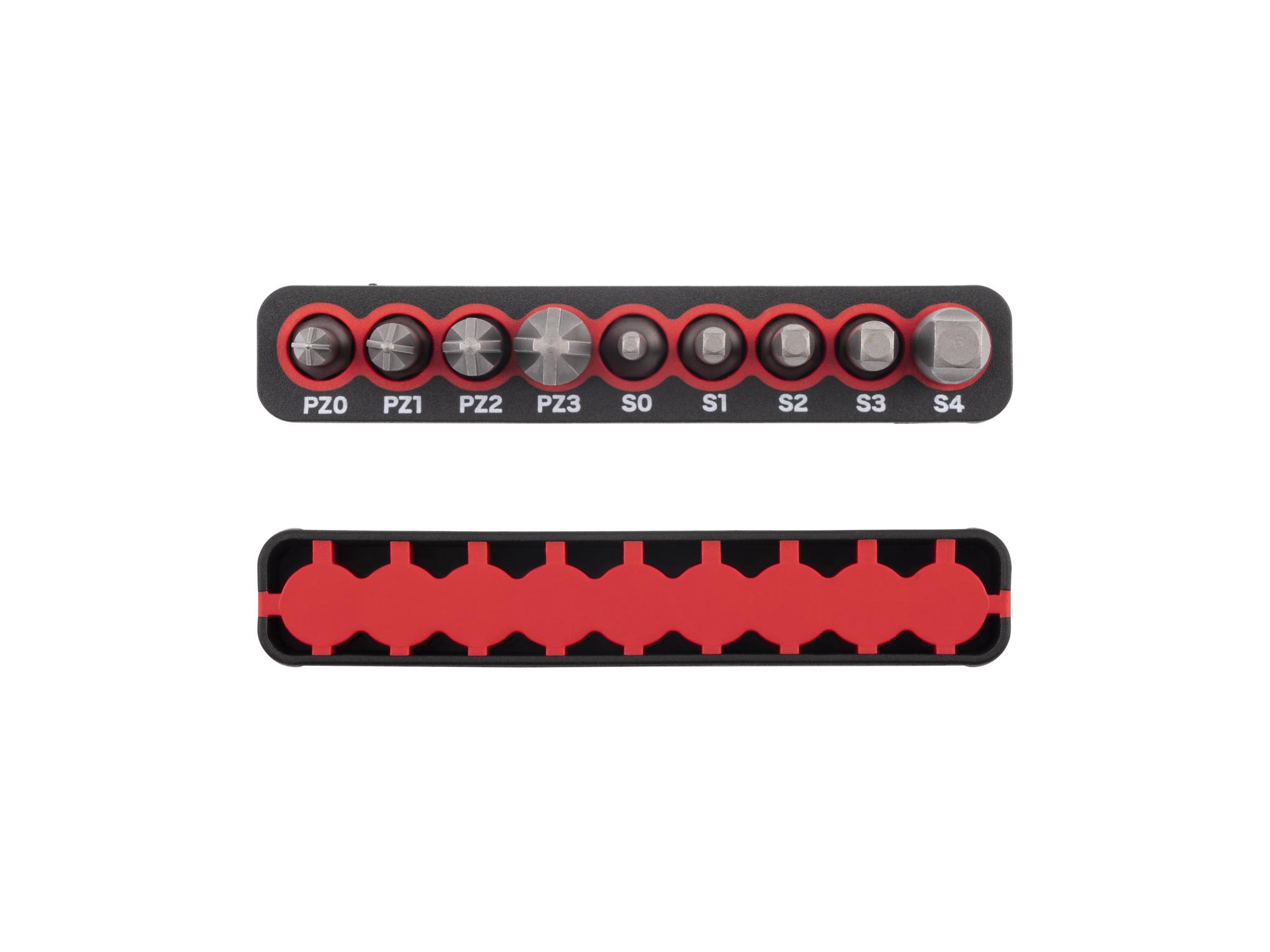 Side view of Tekton rail bit set. Item #DZZ93014