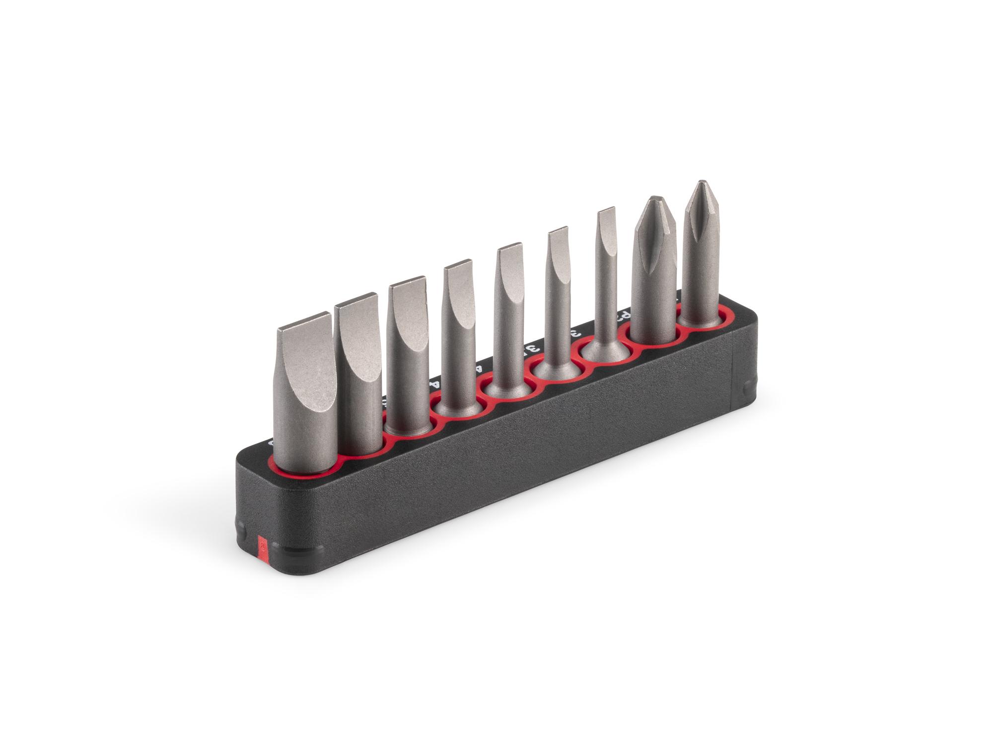 Back angle view of Tekton rail bit set. Item #DZZ93015