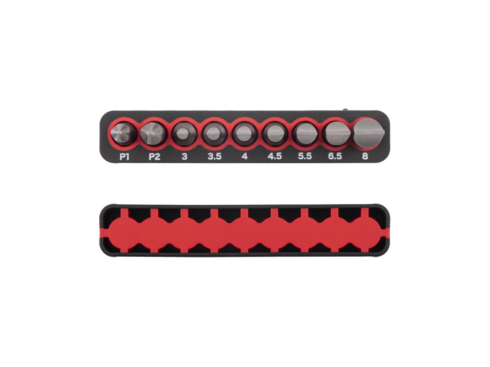 Side view of Tekton rail bit set. Item #DZZ93015