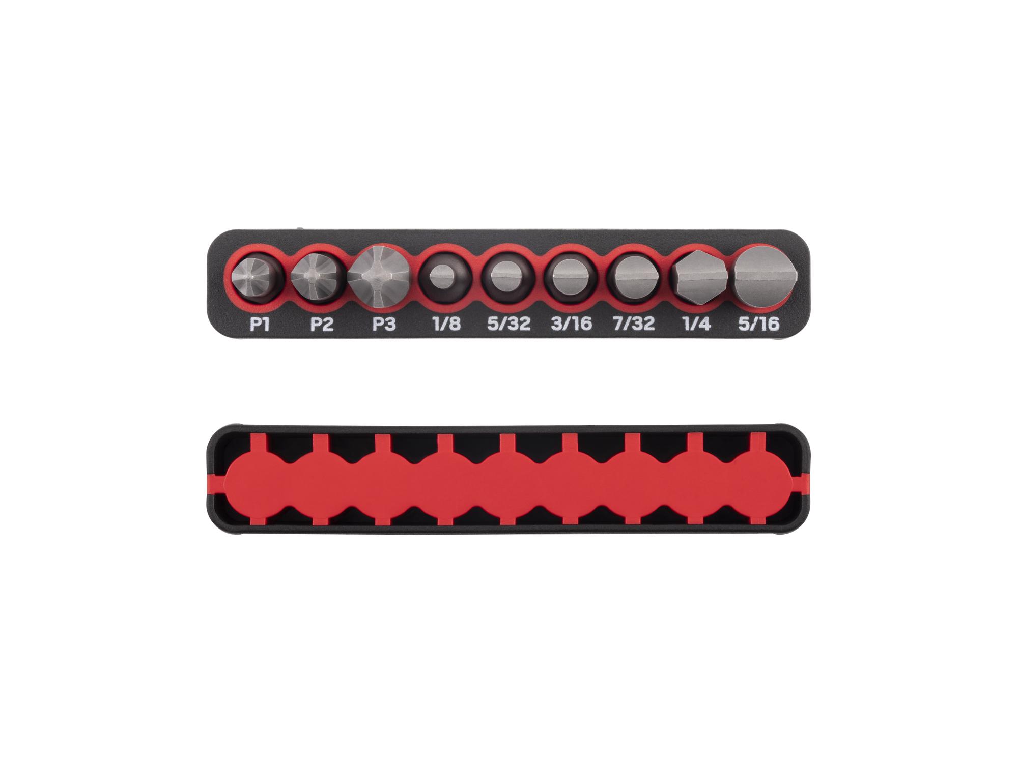 Side view of Tekton rail bit set. Item #DZZ93016