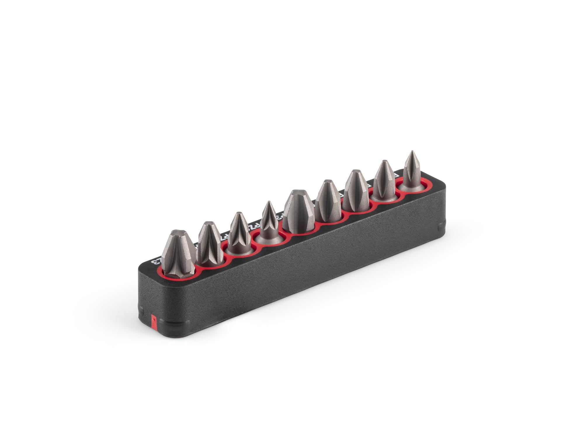 Back angle view of Tekton rail bit set. Item #DZZ93017