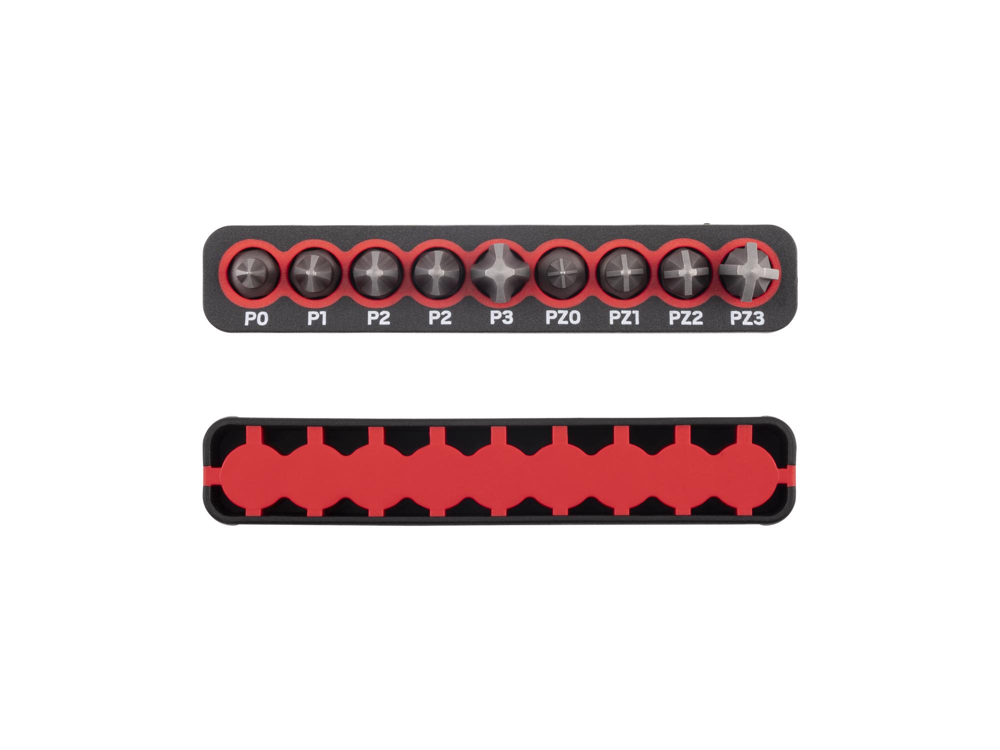 Side view of Tekton rail bit set. Item #DZZ93017