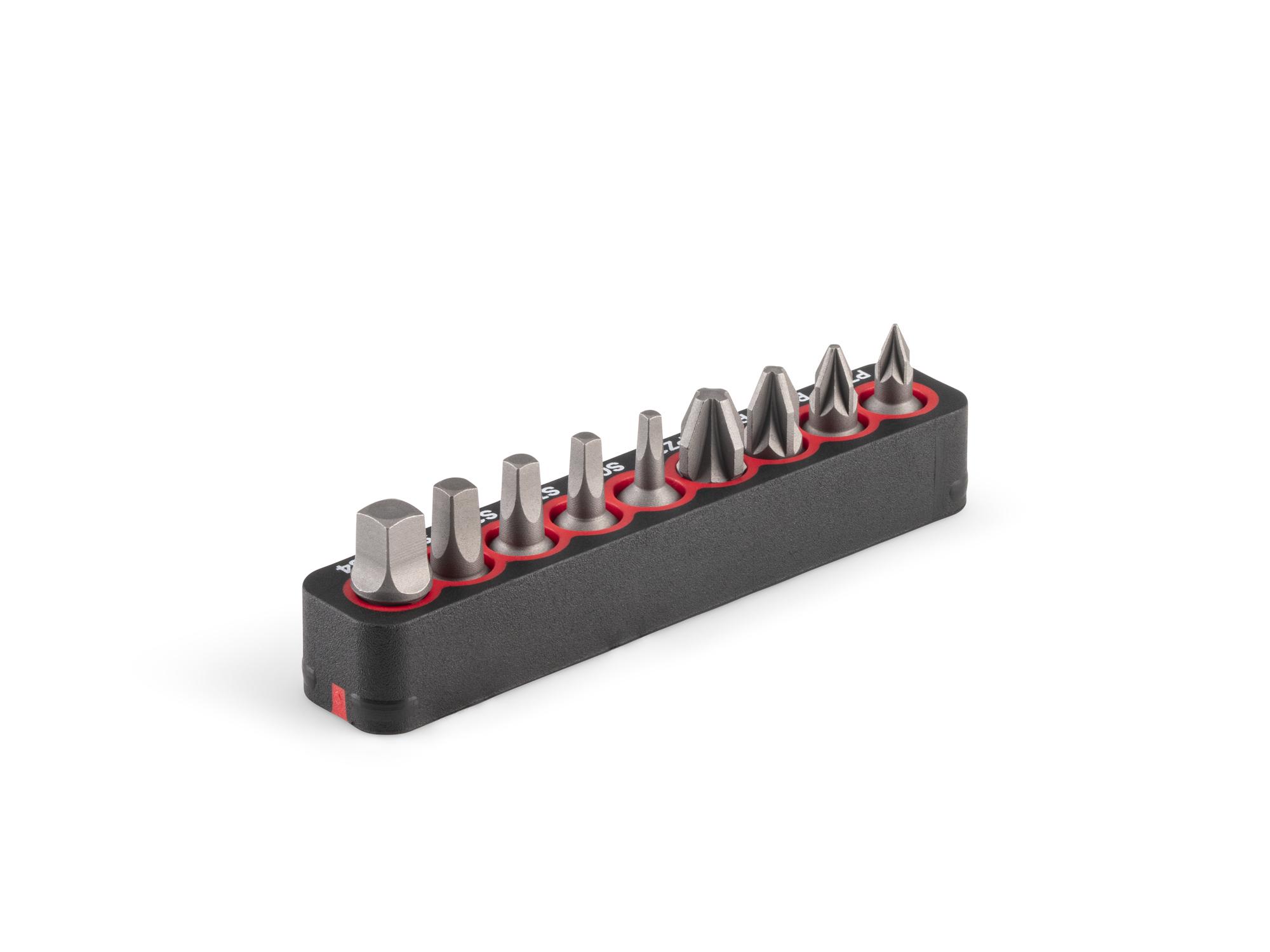 Back angle view of Tekton rail bit set. Item #DZZ93018