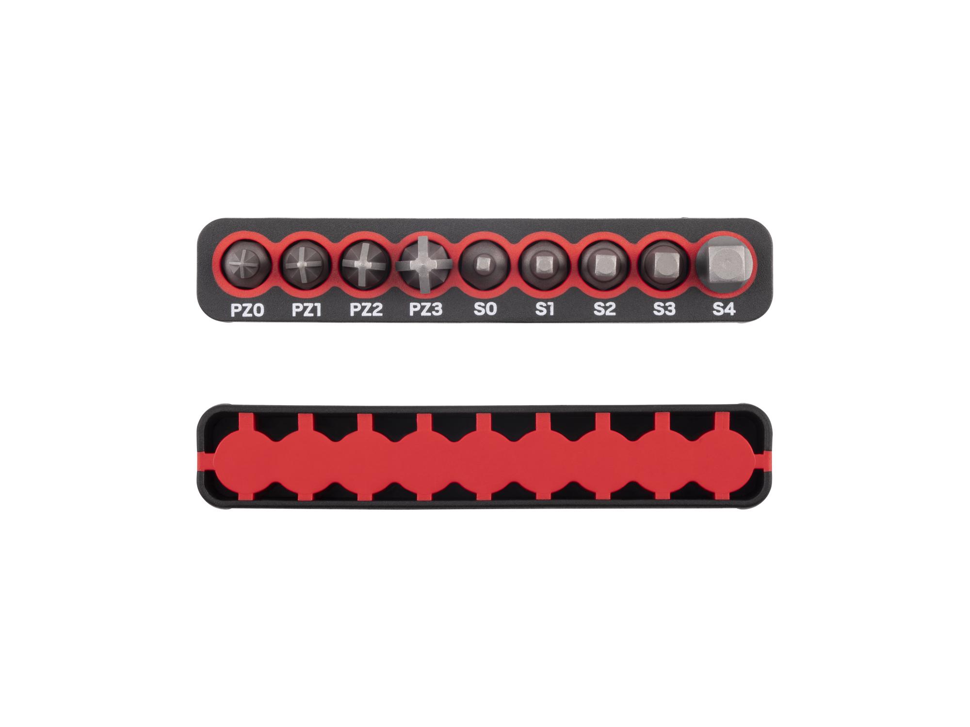 Side view of Tekton rail bit set. Item #DZZ93018