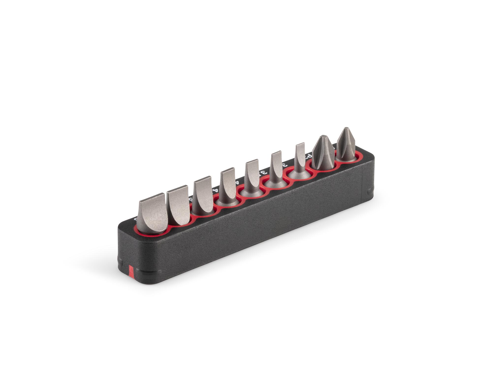 Back angle view of Tekton rail bit set. Item #DZZ93019