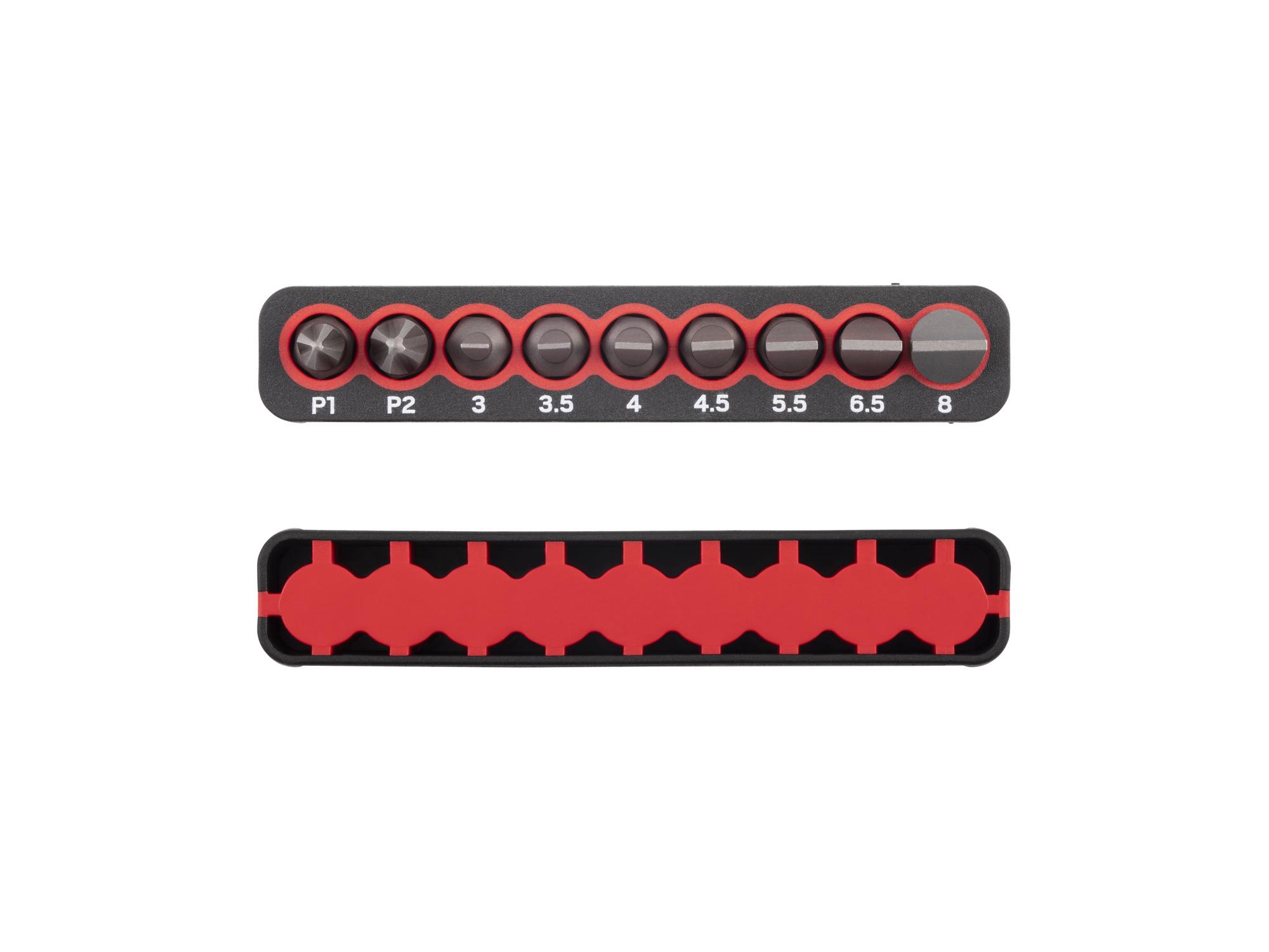 Side view of Tekton rail bit set. Item #DZZ93019